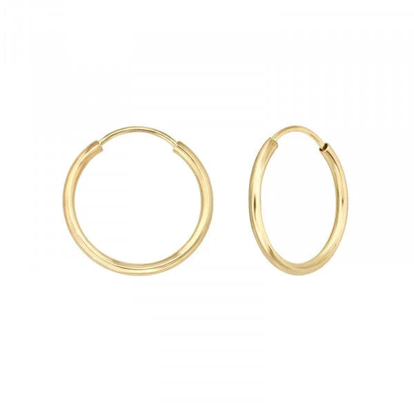 14K Gold Hoop Earrings for Women - Classic Circle Huggie Earrings in Solid Gold - Perfect for Everyday Wear, Gifts & Special Occasions