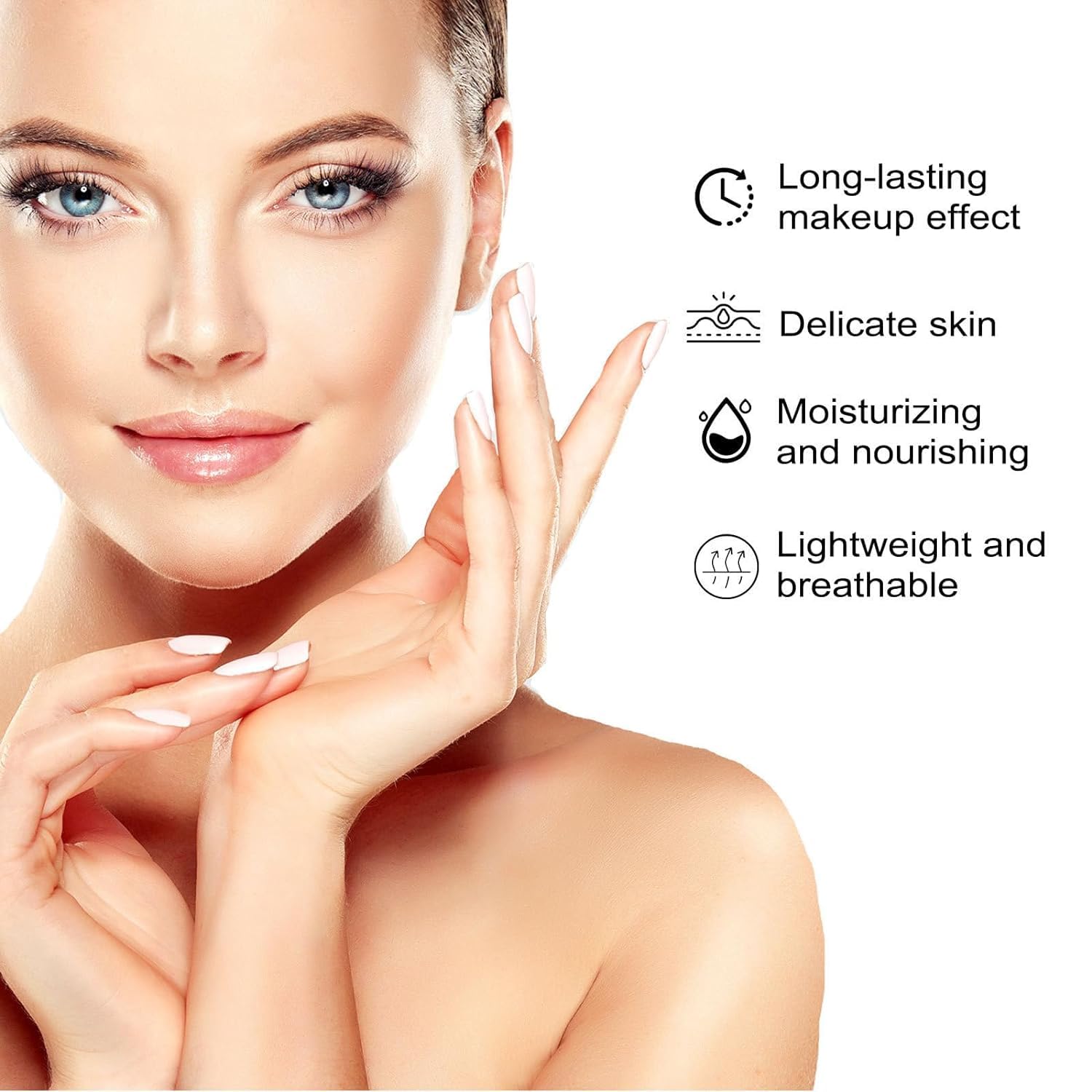 CC Cream Compact SPF 50+ with Mirror - Long Lasting Waterproof & Sweat-Proof Makeup, Concealer & Setting Powder (Natural) - Perfect for Daily Wear, Travel & Touch-Ups
