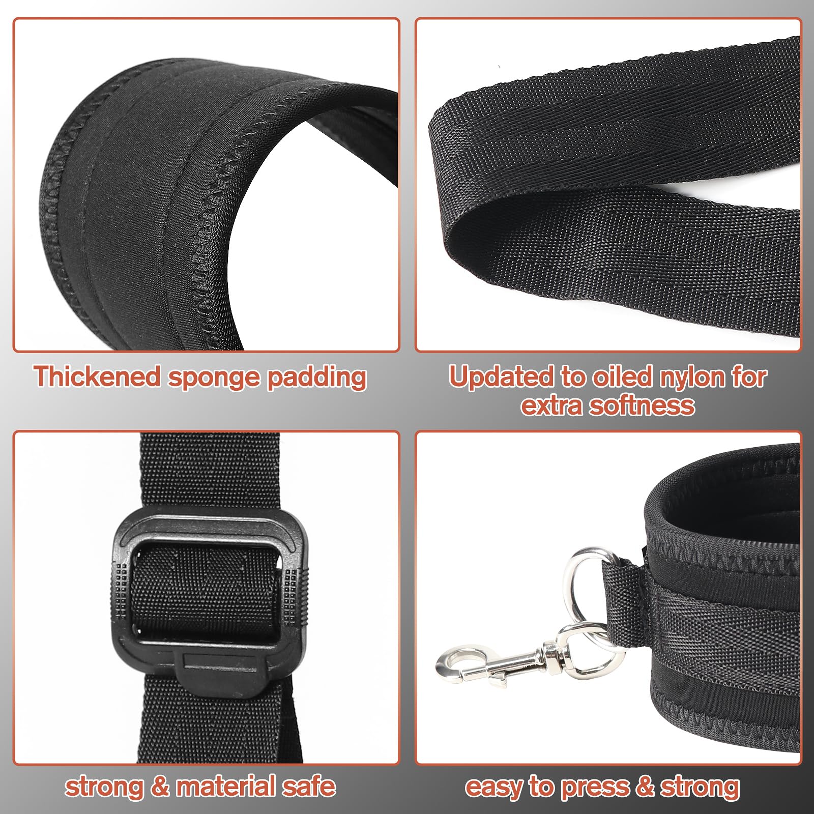 BDSM Bondage Kit for Couples - Adjustable Handcuffs, Leg & Thigh Restraints, Neck to Ankle Straps - Beginner Friendly SM Sex Toys for Women & Men - Perfect for Bedroom Play, Roleplay & Spicing Up Your Love Life