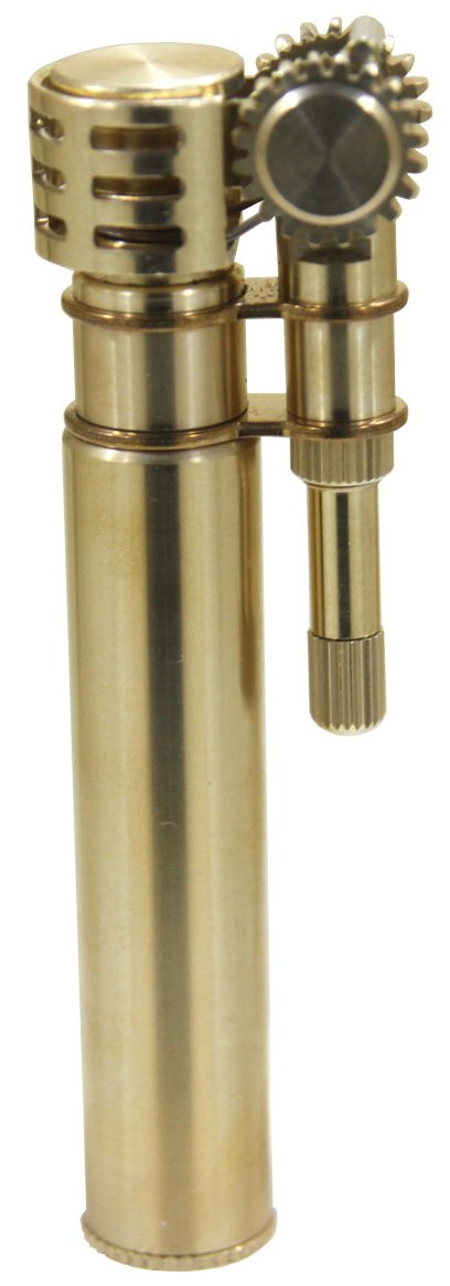 Premium Douglass Neo 3 Oil Lighter - Japanese Crafted Gold Finish for Cigars, Candles & Outdoor Use