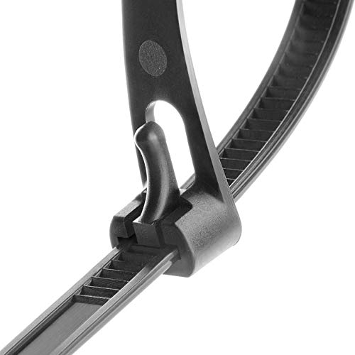 100-Pack Heavy Duty Reusable Nylon Zip Ties - 6