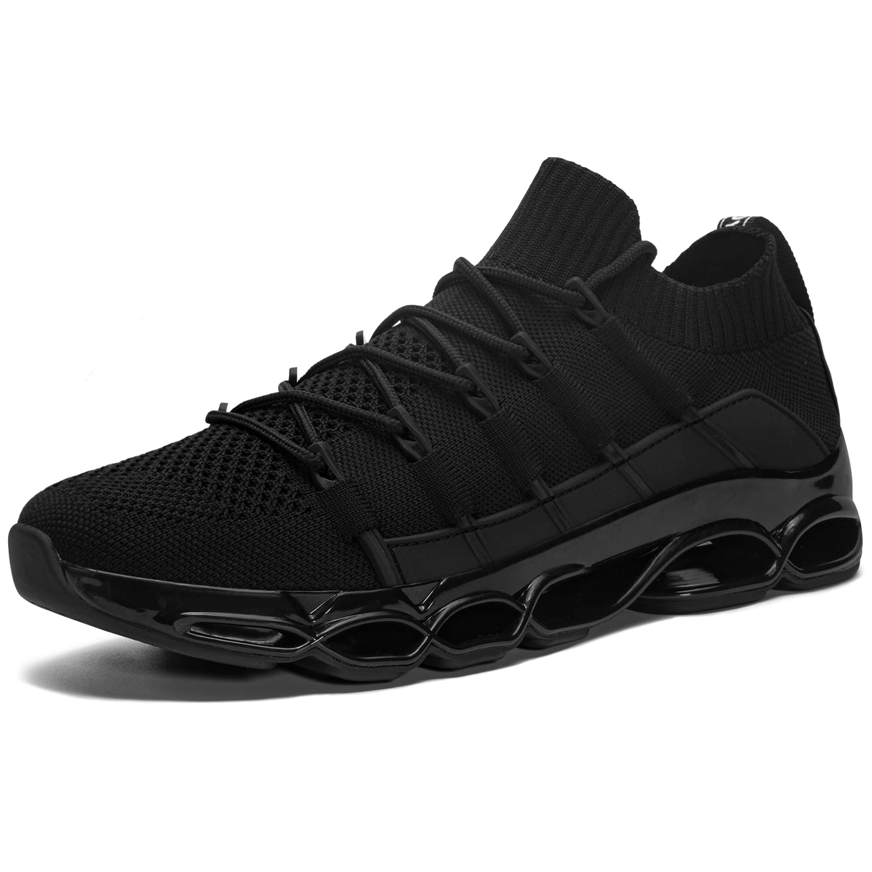 **DYKHMATE Men's Steel Toe Work Shoes - Lightweight Safety Sneakers with Wide Width, Breathable & Comfortable Slip-On Design for Construction, Warehouse & Outdoor Work**