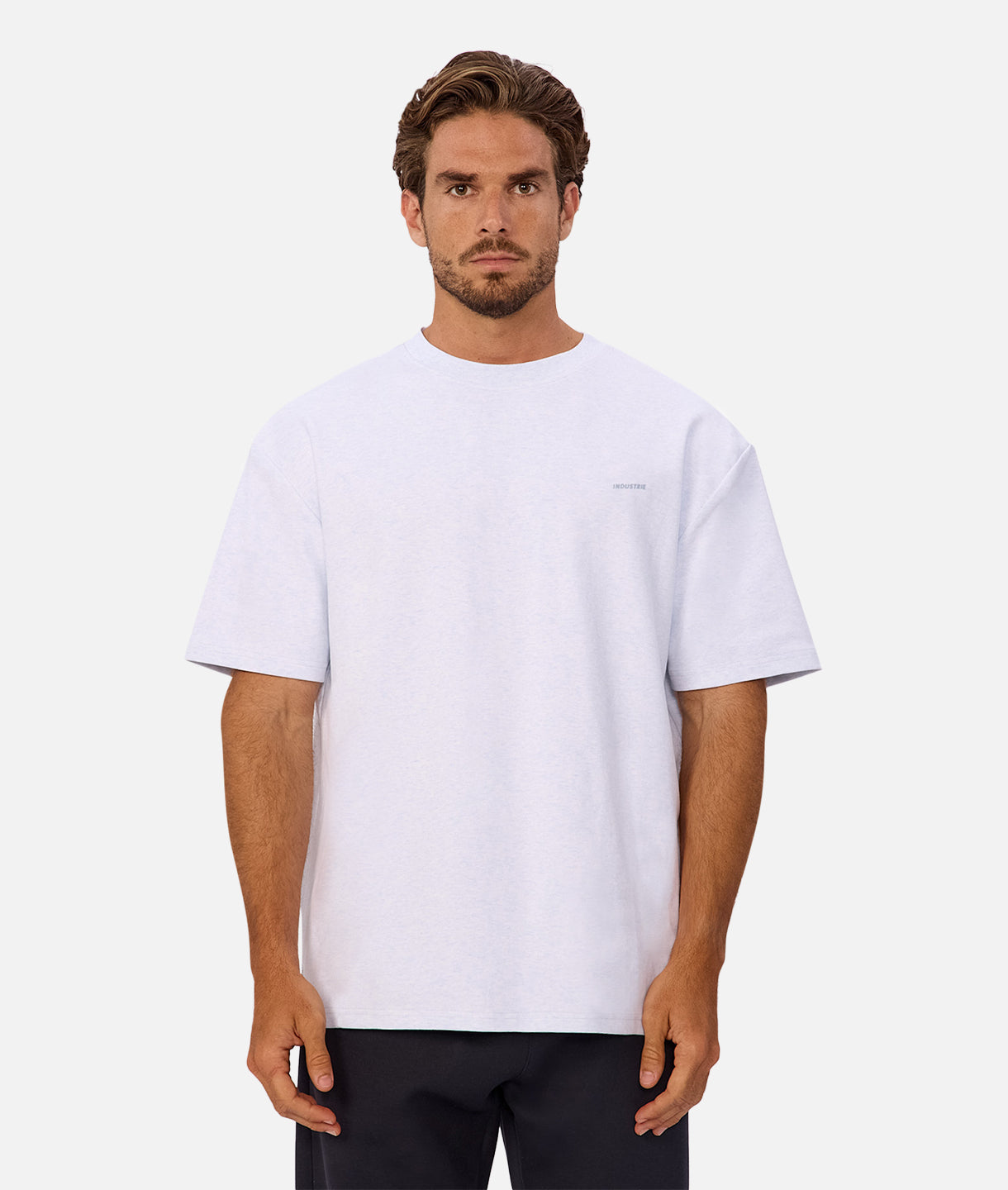 The Newport Tee - Light Blue Marble Cotton T-Shirt for Men | Casual Comfort Wear for Everyday Outfits & Summer Style
