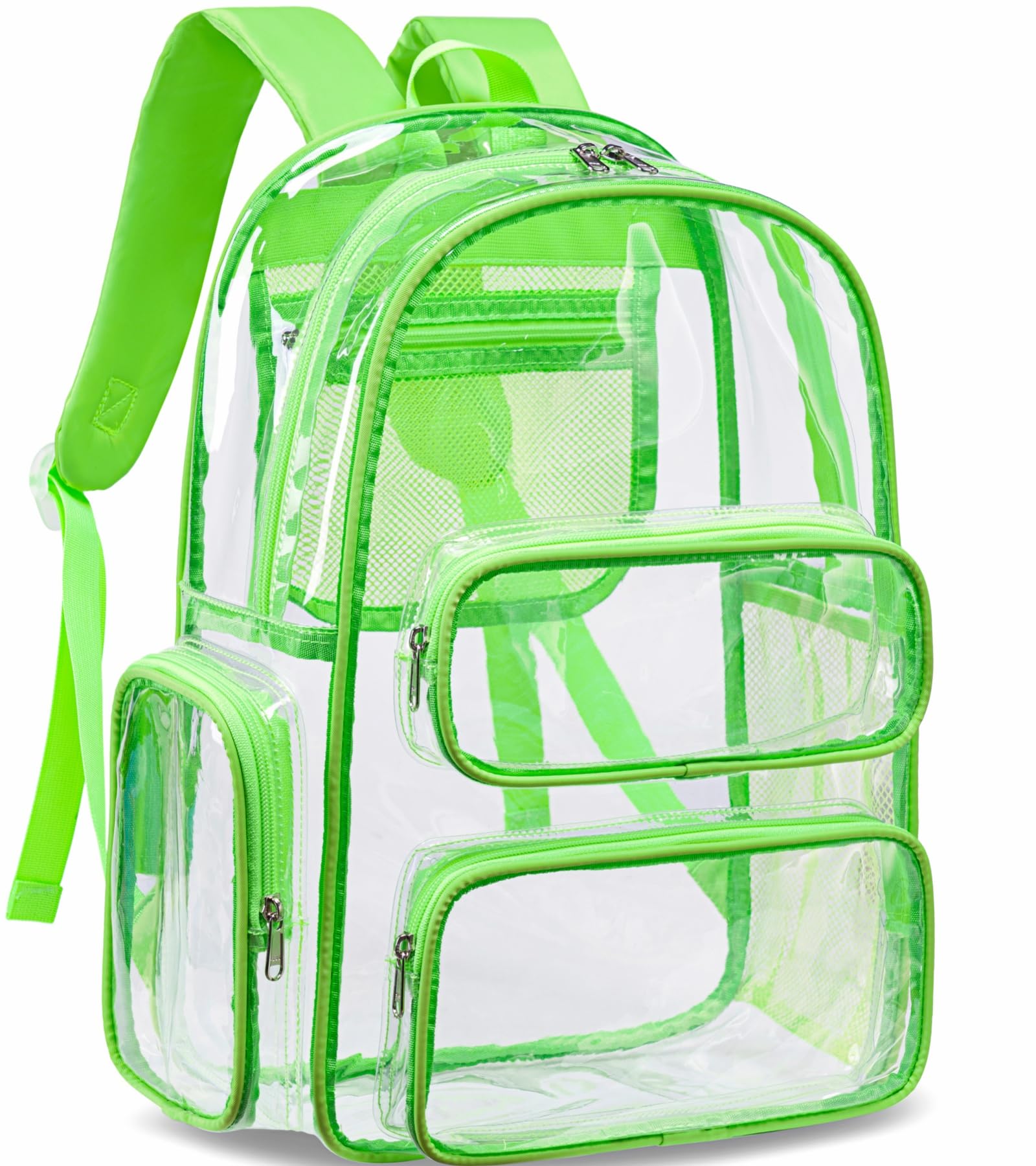 Clear Backpack Heavy Duty Transparent School Bag - Waterproof See Through Bookbag for Students, Work, Travel & Sports | Perfect for School, Concerts, Festivals & Airport Security
