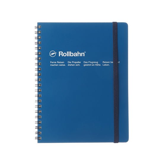 Delfonics Rollbahn A5 Notebook with Pockets - Stylish Planner for Work, School & Travel - Perfect for Organizing Notes, Sketches & Documents