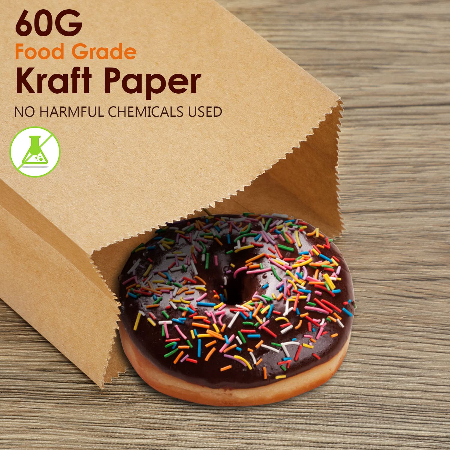 Kslong 100Pcs Mini Brown Kraft Paper Bags 3.5x2.2x6.7 Inch - Eco-Friendly Small Treat Bags for Candy, Cookies, Snacks, Popcorn | Bulk Party Favor, Lunch & Gift Packaging | Perfect for Birthday Parties, Weddings, Baby Showers & Thank You Gifts