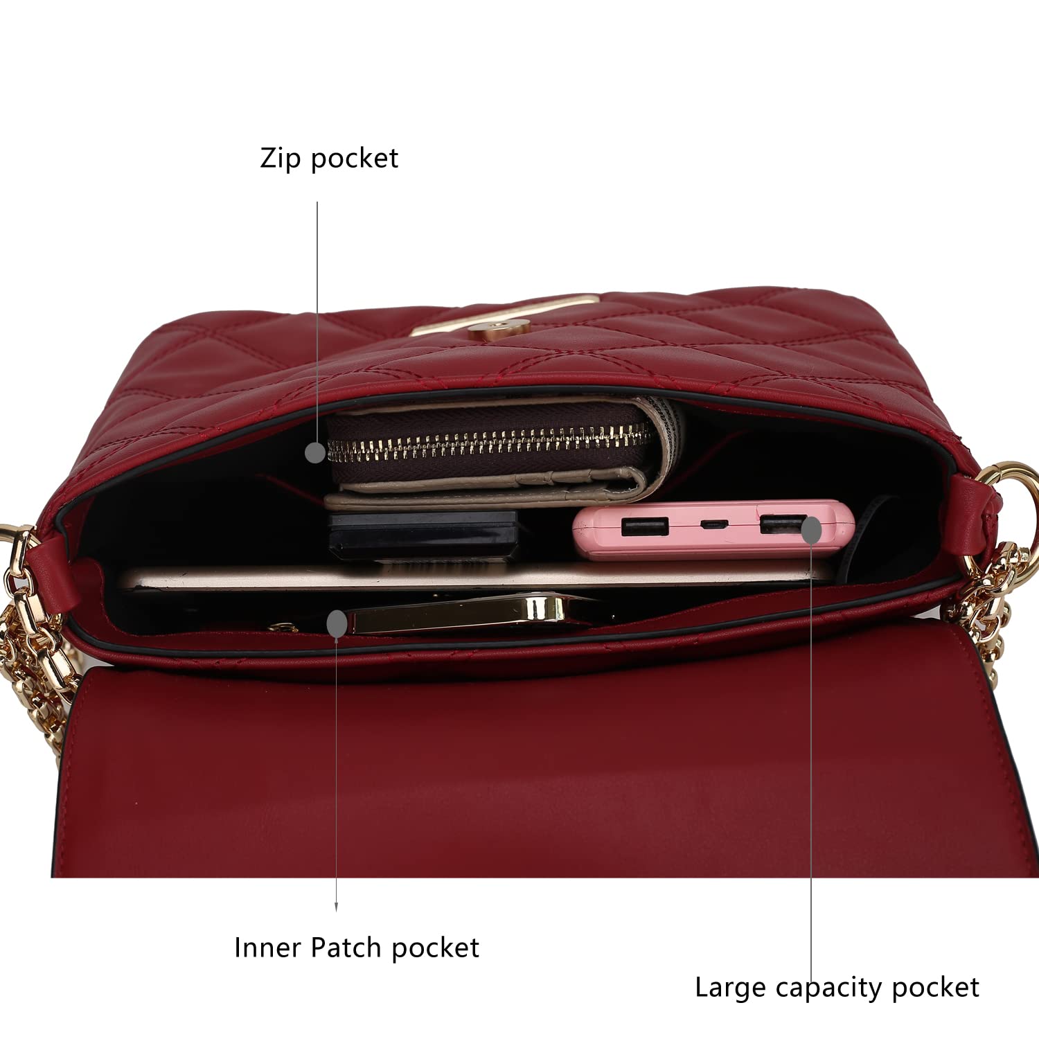 MKF Collection Women's Shoulder Bag - Stylish Crossbody & Top Handle Handbag Purse for Everyday Use, Work, Travel & Shopping