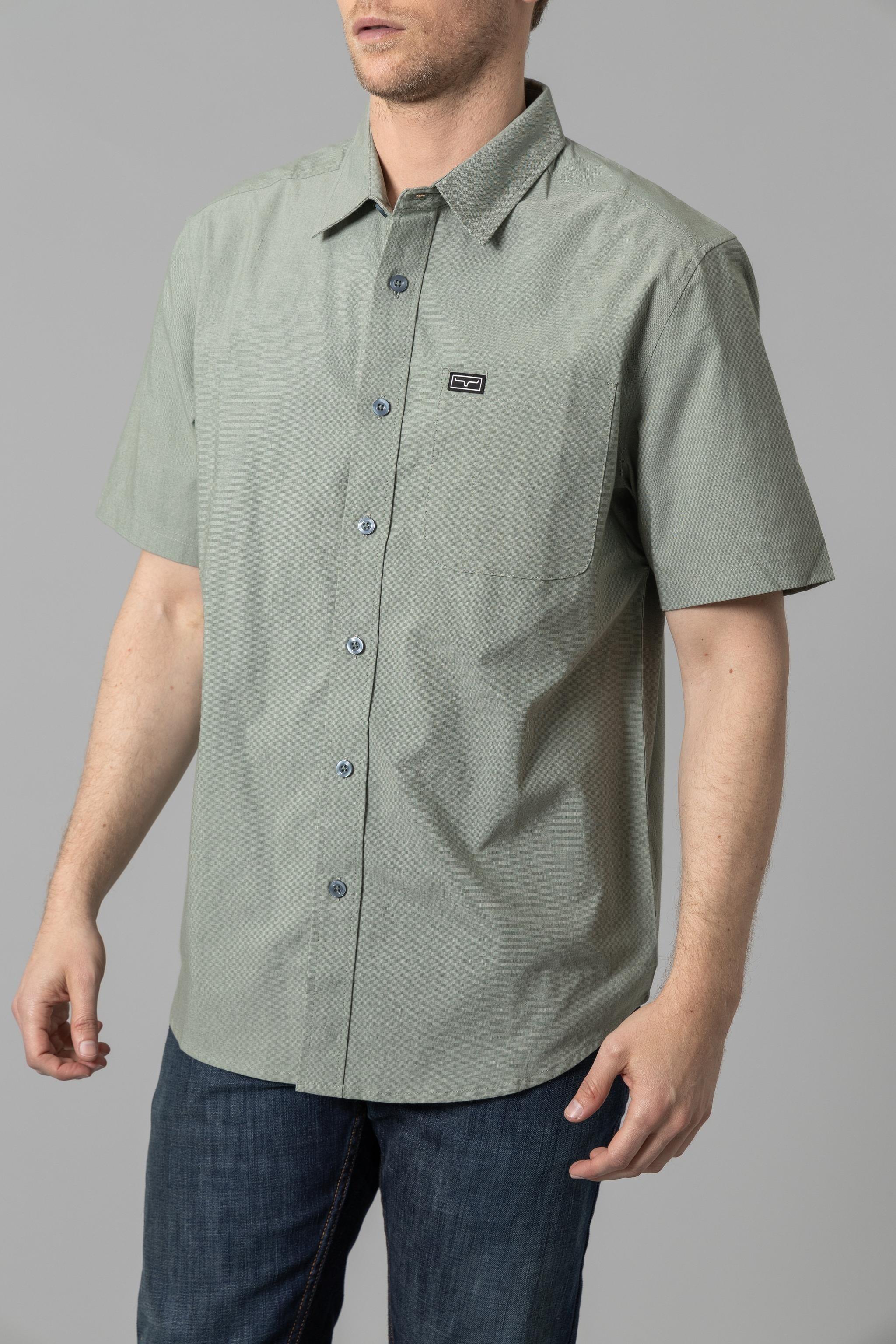 Linville Men's Short Sleeve Dress Shirt - Casual Business Office Wear - Perfect for Work, Weddings & Summer Outings