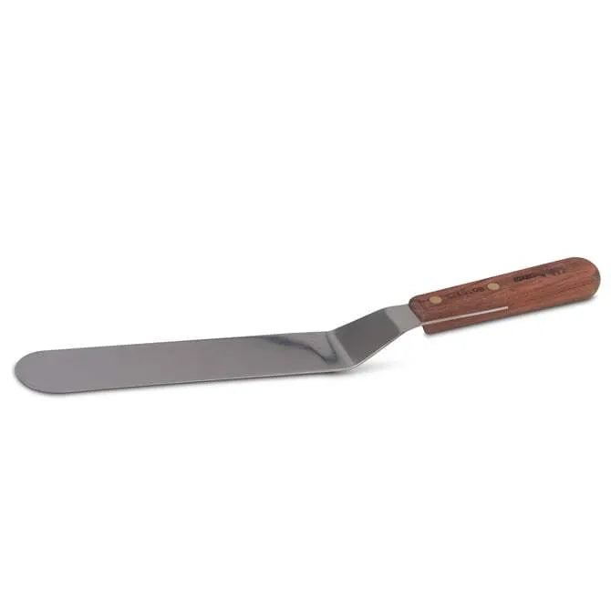 Premium Stainless Steel Offset Spatula - 8 Inch Baking and Cooking Utensil for Cake Decorating, Icing, Frosting, and Serving - Perfect for Home Bakers and Professional Chefs