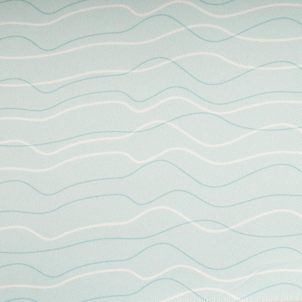 9 x 9 Inch Nautica Wave Aqua Fabric Swatch - Premium Home Decor Fabric Samples for Upholstery, Curtains & DIY Craft Projects