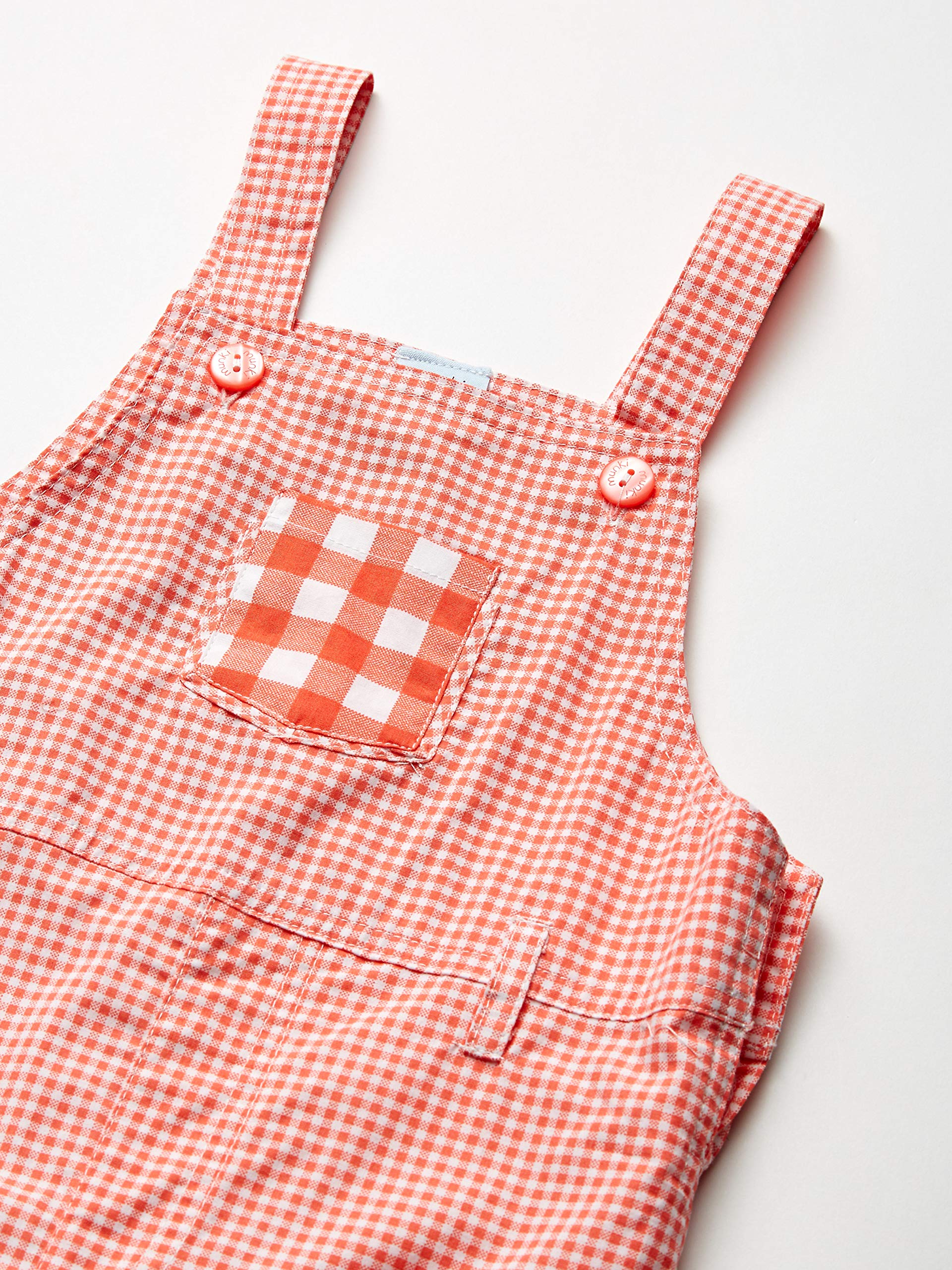 Munki Munki Baby Boys Gingham Overalls - Stylish & Comfortable Denim Overalls for Toddlers - Perfect for Playdates, Family Outings & Photo Shoots