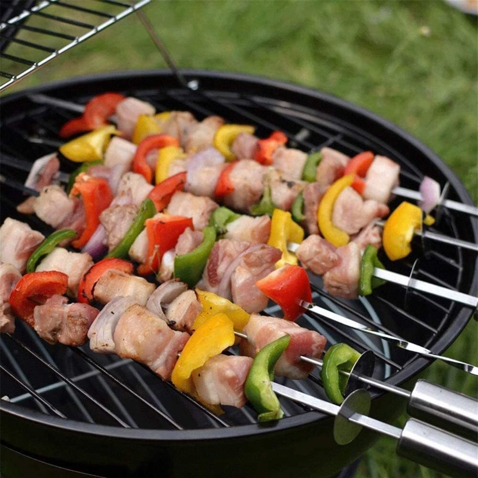 Premium Cast Iron Charcoal Grill - Large Portable Outdoor BBQ Grill for Picnics, Patio & Backyard Cooking | Heavy Duty Enamel Folding Design for Camping & Tailgating