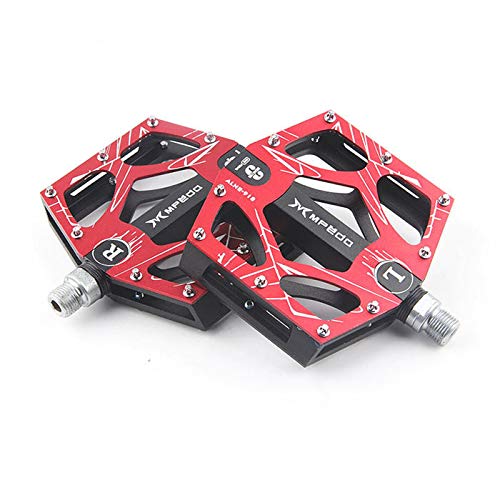 Premium Aluminum Alloy MTB Bike Pedals - Lightweight Mountain Bicycle Pedals with Sealed Bearings | 9/16