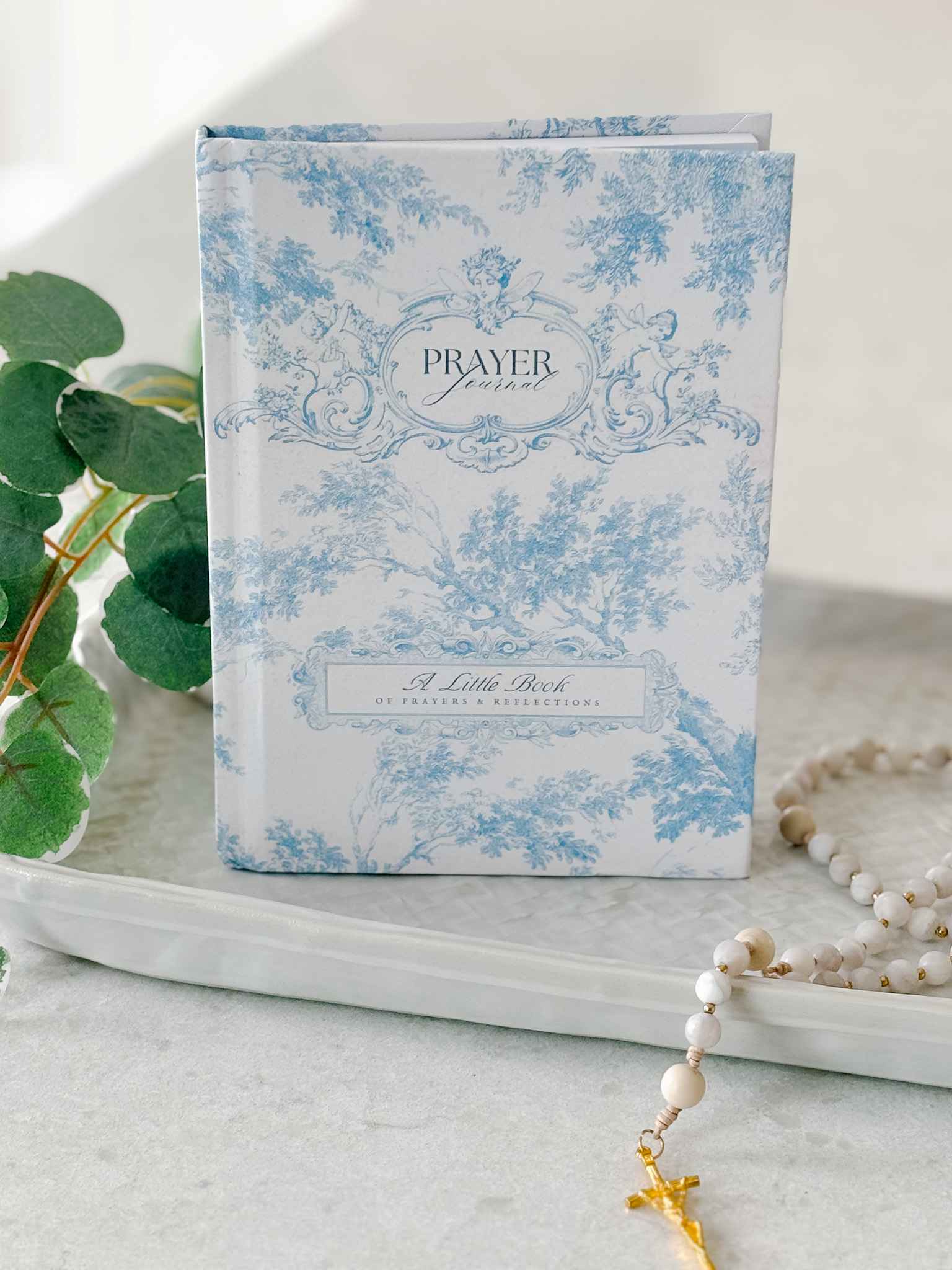 French Toile Prayer Journal - Inspirational Christian Notebook for Bible Study, Devotional Writing & Gift Giving - Perfect for Church, Quiet Time & Personal Reflection