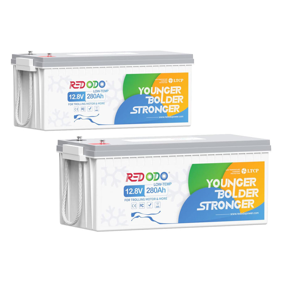 Redodo 12V 280Ah LiFePO4 Deep Cycle Battery with Low Temperature Protection - Perfect for RV, Marine, Solar Power Systems & Off-Grid Applications | Long-Lasting Lithium Iron Phosphate Battery for Camping, Boating & Renewable Energy Storage