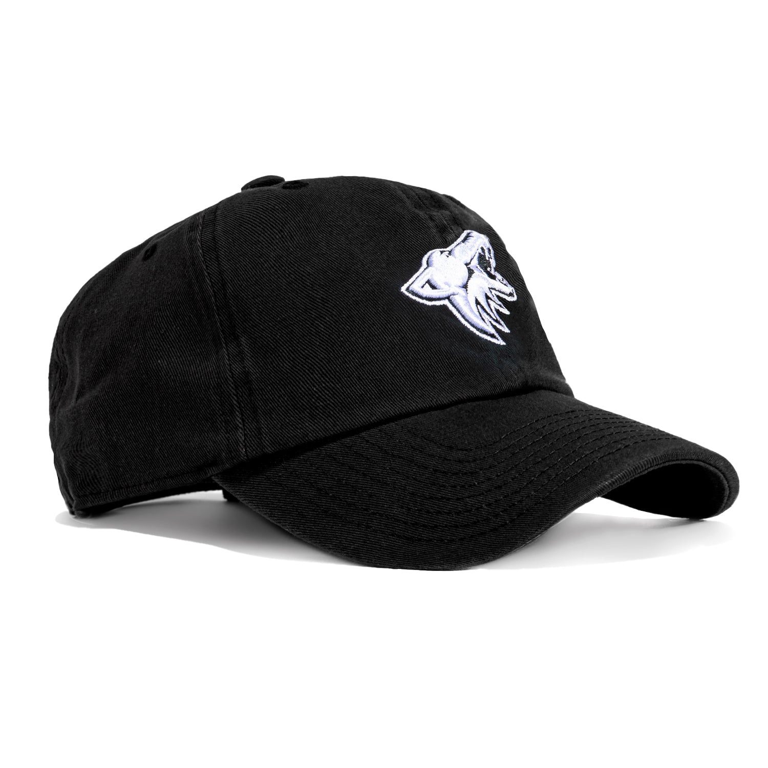 47 Brand Arizona Coyotes Adjustable Cleanup Hat - Black & White | Adjustable Snapback Cap for Men & Women | Perfect for Baseball, Hockey, and Casual Wear