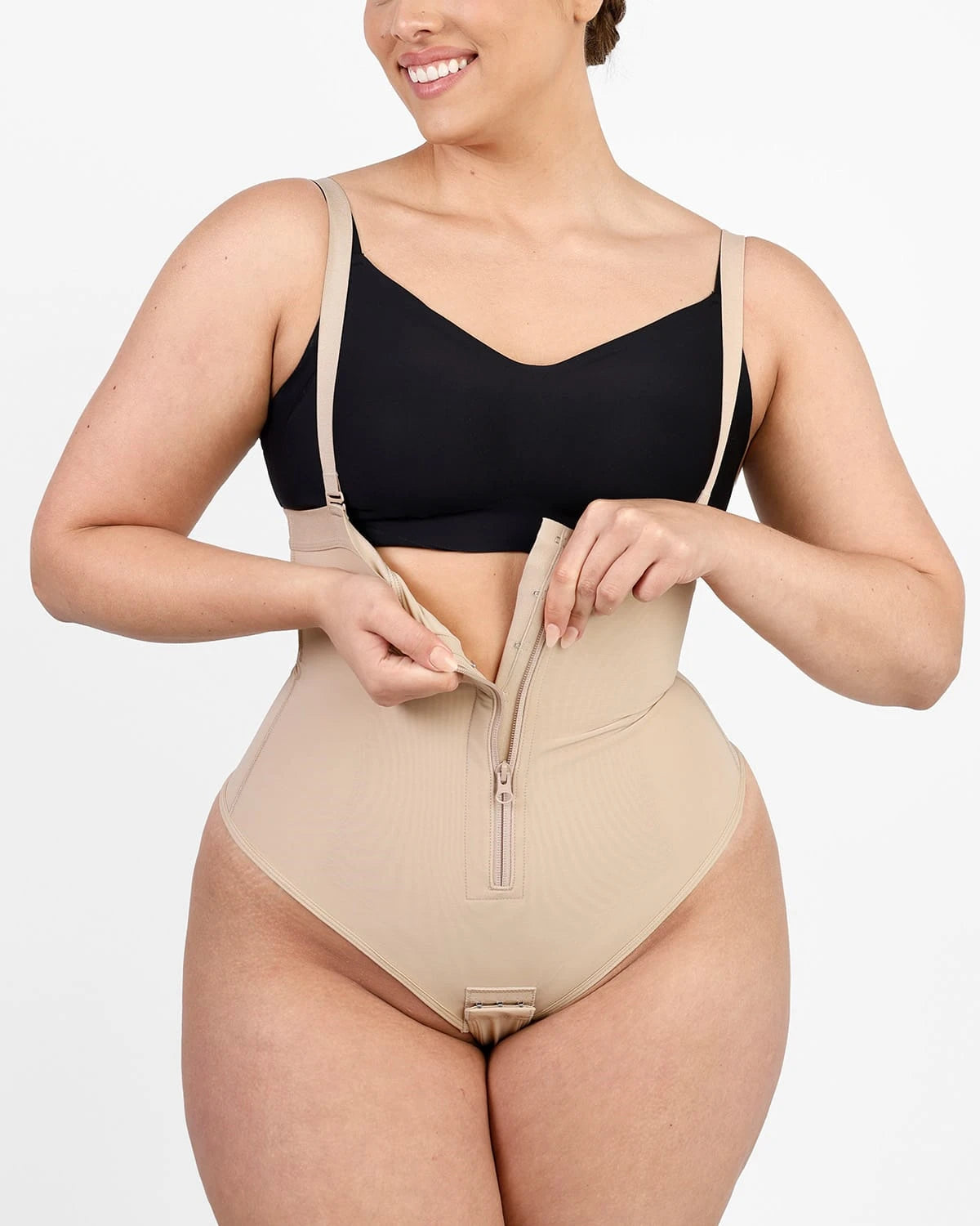 AirSlim® High Waisted Thong Panty Shapewear for Women - Tummy Control Underwear for Smoothing & Slimming - Perfect for Dresses, Jeans & Special Occasions