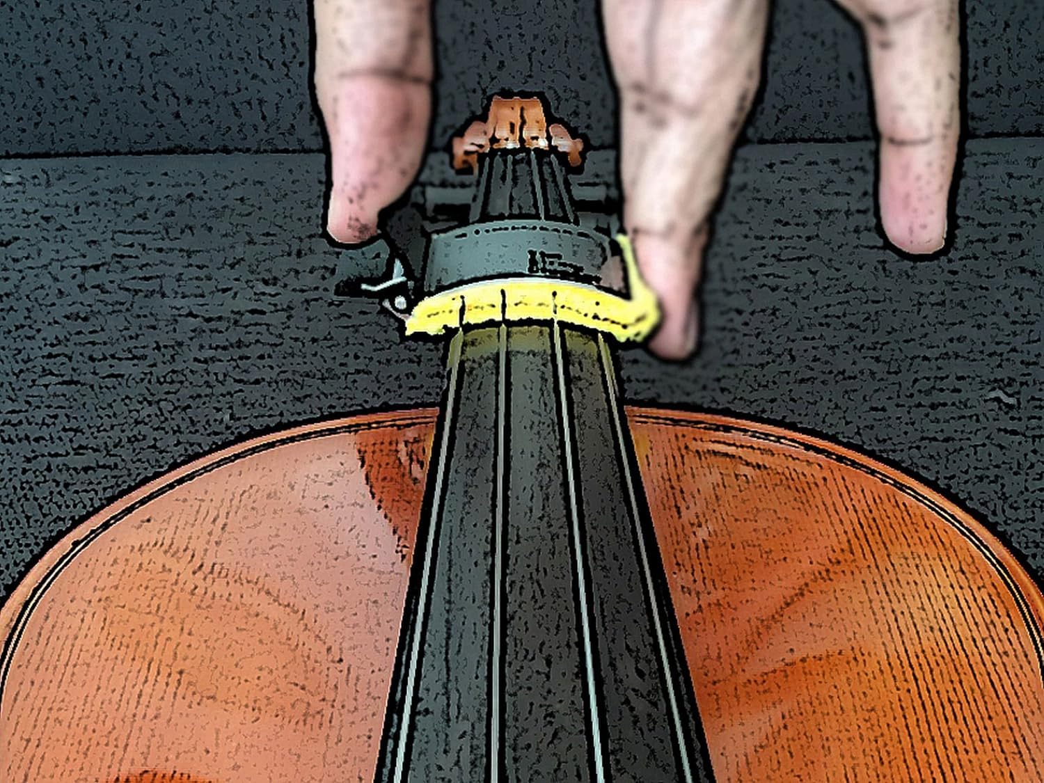 360° Violin & Viola String Cleaner - Fingerboard & String Maintenance Tool for Orchestra Instruments | Reusable Microfiber Pads | No Cleaning Solution Needed | Perfect for Practice Sessions & Professional Performances