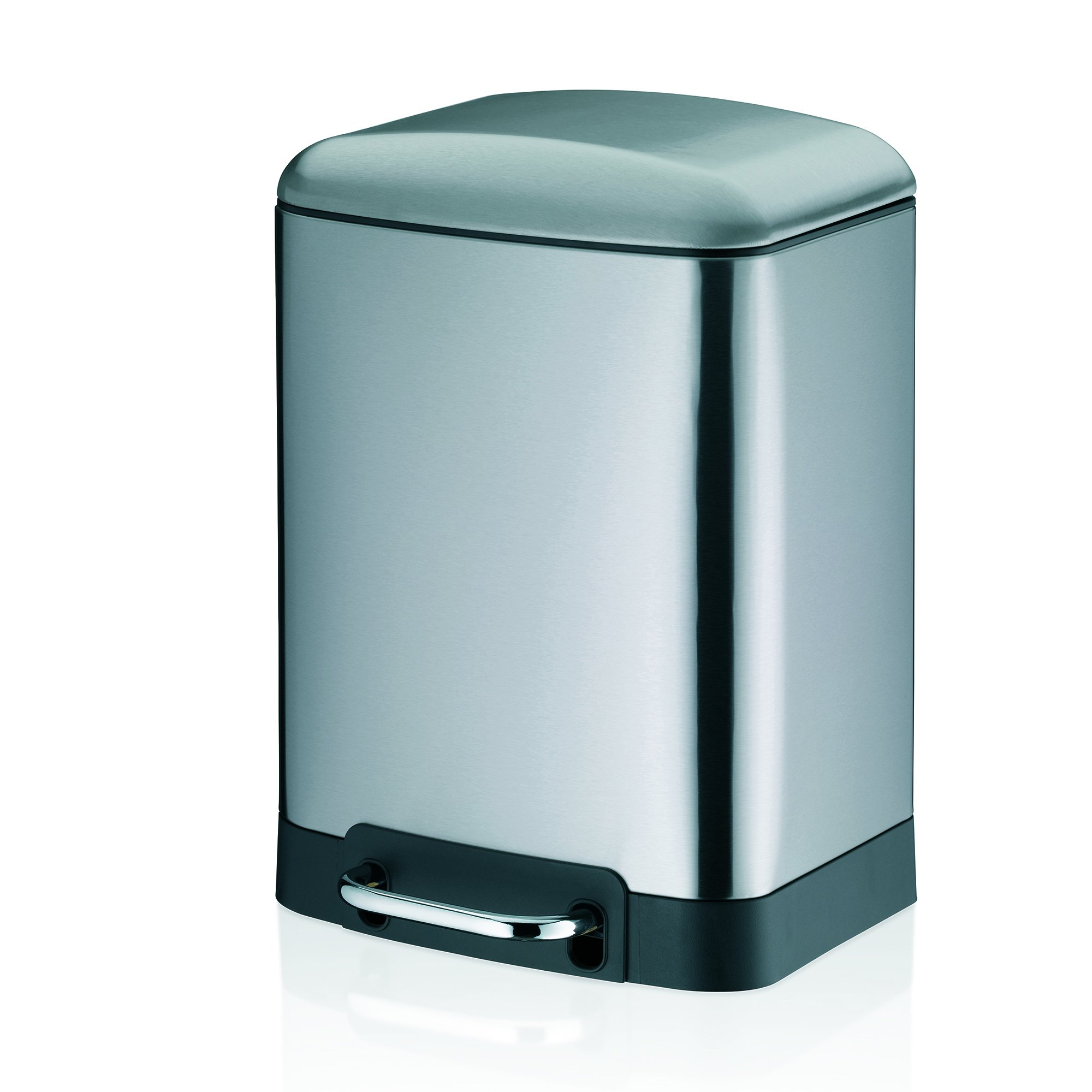 Kela Step Trash Can with Lid - 13 Gallon Stainless Steel Kitchen Garbage Bin, Hands-Free Foot Pedal, Odor Control - Perfect for Home, Office & Bathroom Waste Disposal