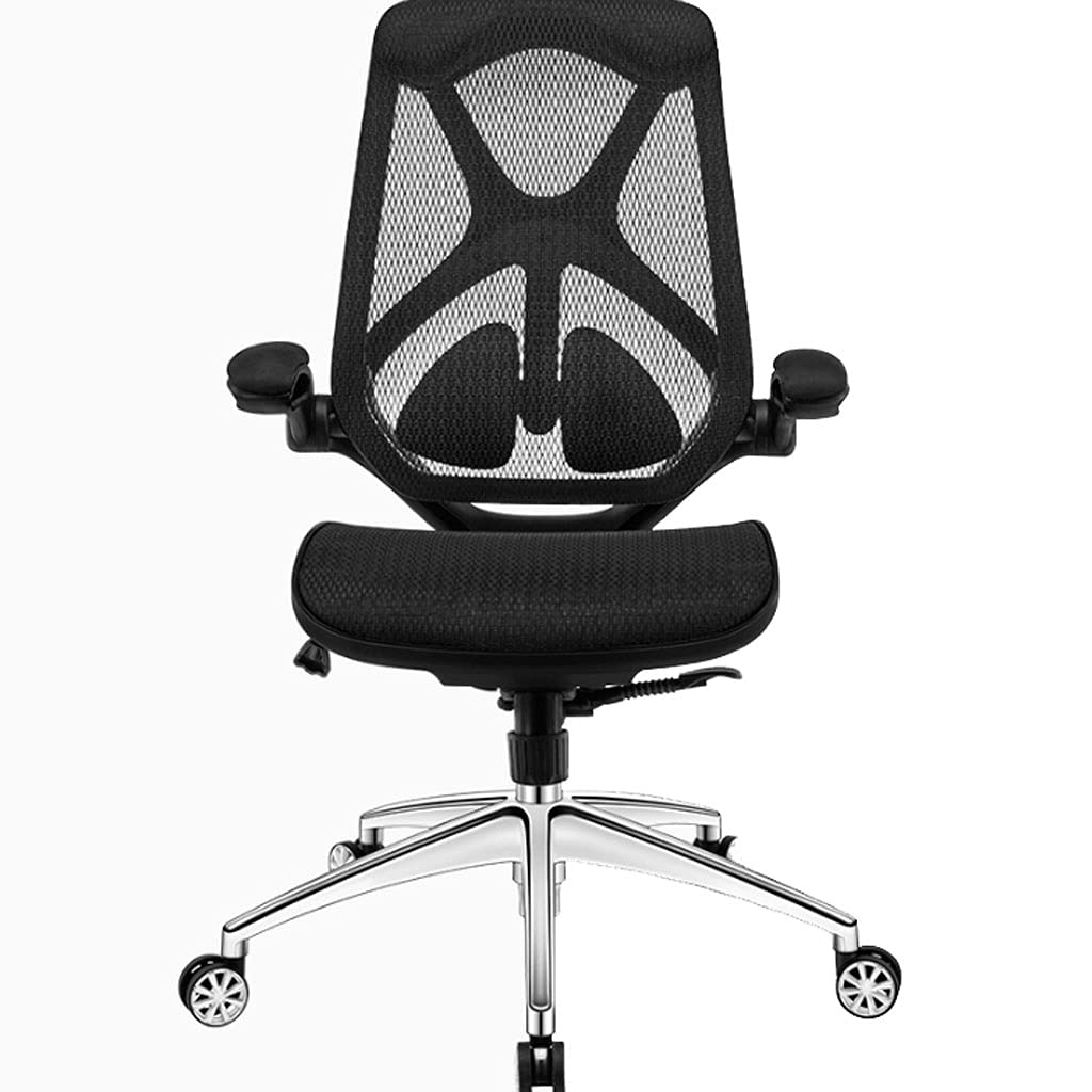 Ergonomic Office Chair with Lumbar Support - Adjustable Height Swivel Desk Chair for Home Office, Gaming, Study & Work - Black Executive Computer Chair for Comfort & Productivity