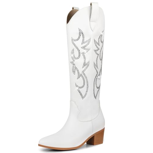 White-rhinestone