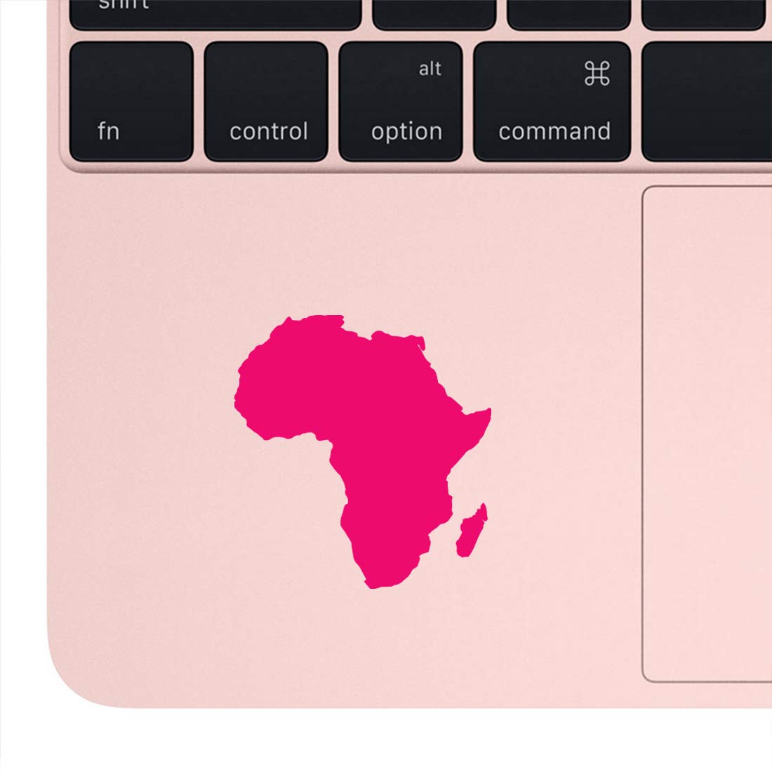 Premium Pink Africa Map Silhouette Vinyl Decals (Set of 2) - Waterproof Stickers for Laptop, Phone, Helmet, Car Window, Mug & Wall Decor - Perfect for Travel Enthusiasts & Home Office Decoration