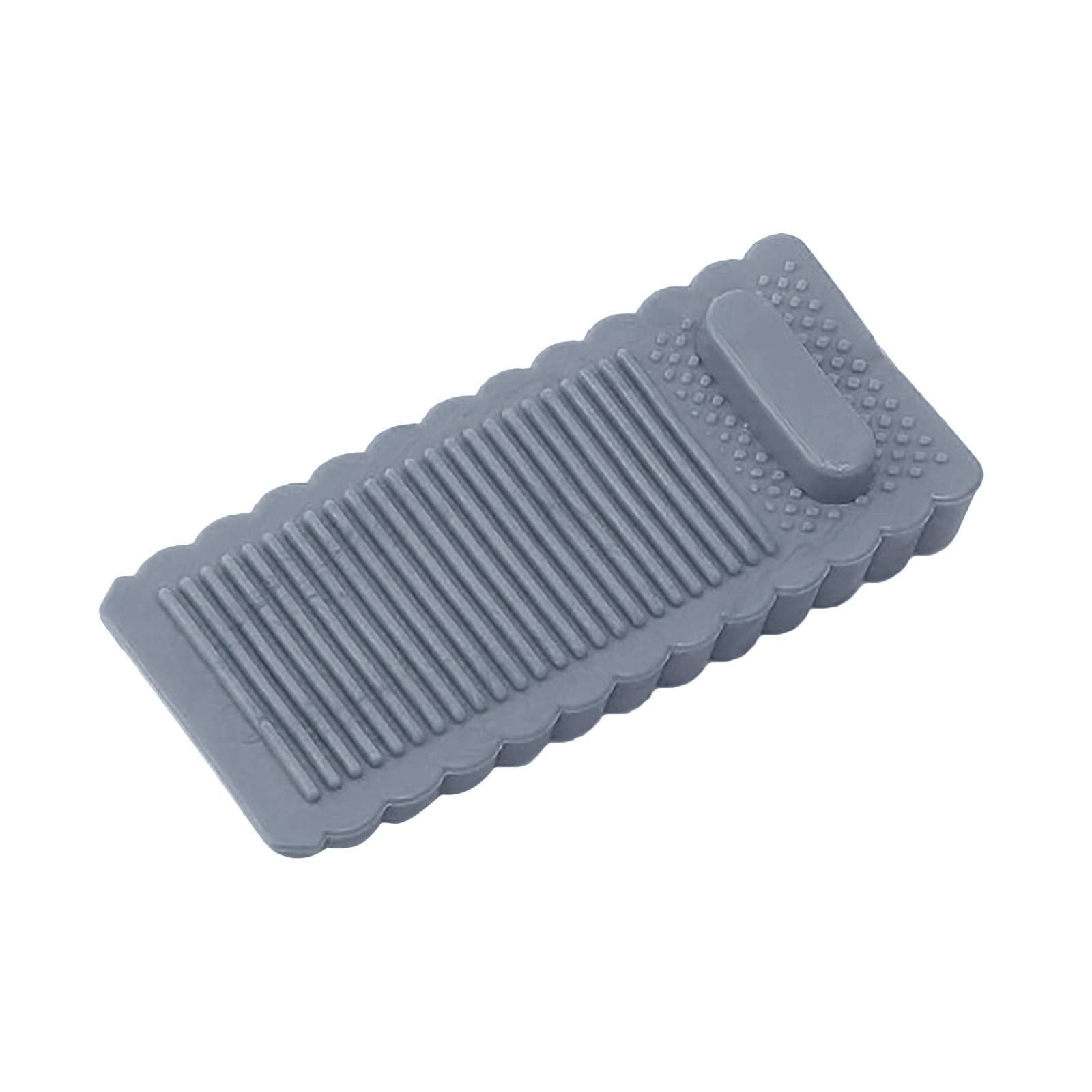 Non-Slip Rubber Door Stopper Wedge - Grey Floor Protector for Bedroom & Home