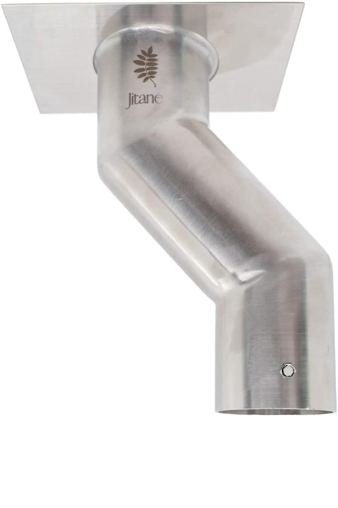 Stainless Steel Rain Chain Gutter Adapter Kit with Offset for Downspouts - Easy Installation for Drains Not Under Gutters - Perfect for Garden Drainage & Home Decoration