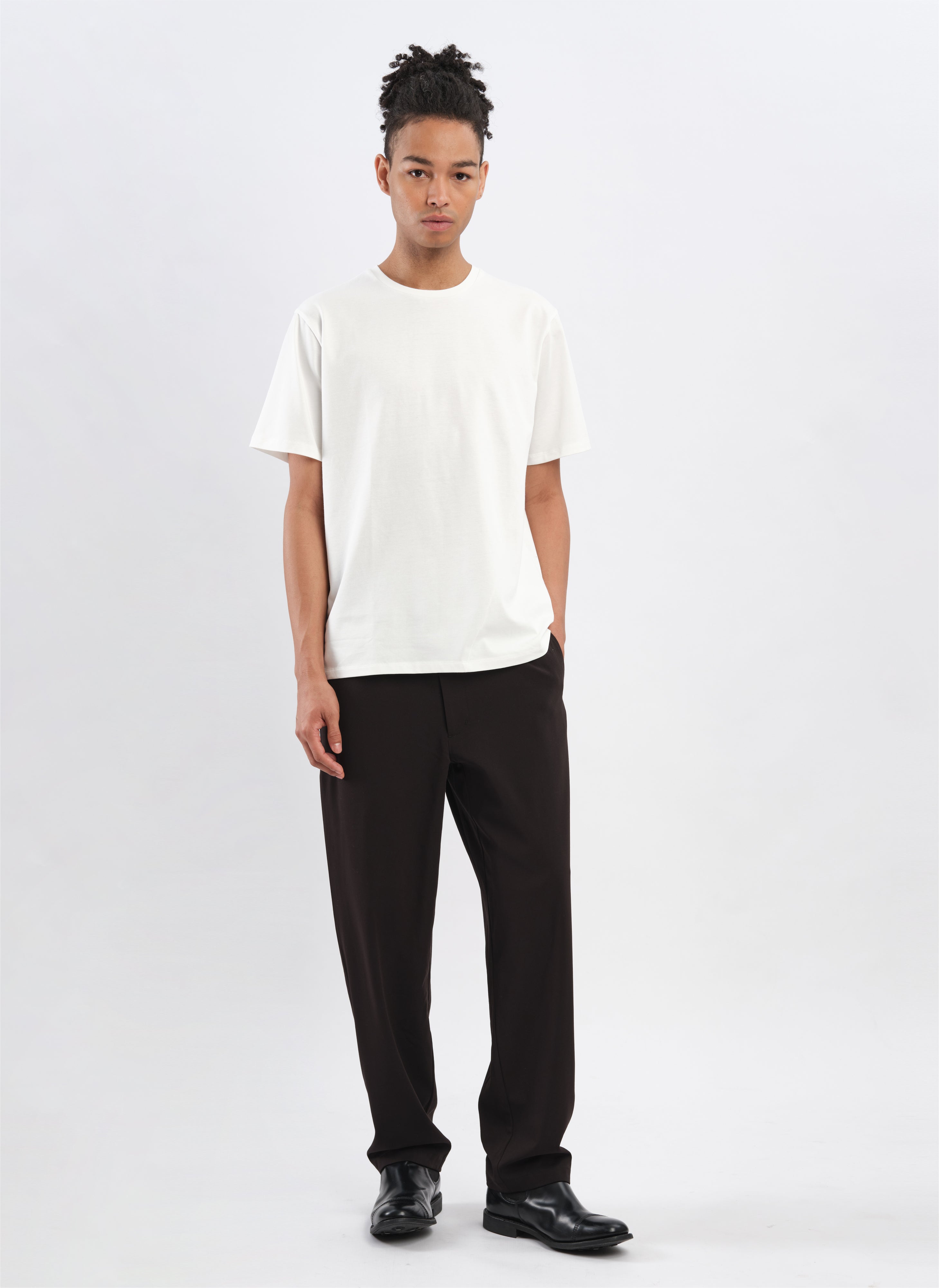 Premium Mercerized Cotton T-Shirt (T01) - Soft Breathable Men's Casual Tee for Everyday Wear, Gym & Outdoor Activities
