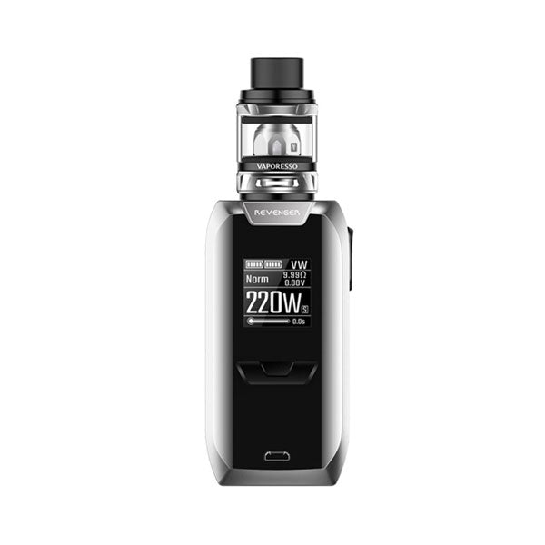 Vaporesso Revenger 220W TC Mod with NRG Mini Tank Kit - Powerful Vape Starter Kit for Cloud Chasing & Flavor Enjoyment | Perfect for Home Use, Travel & Social Vaping
