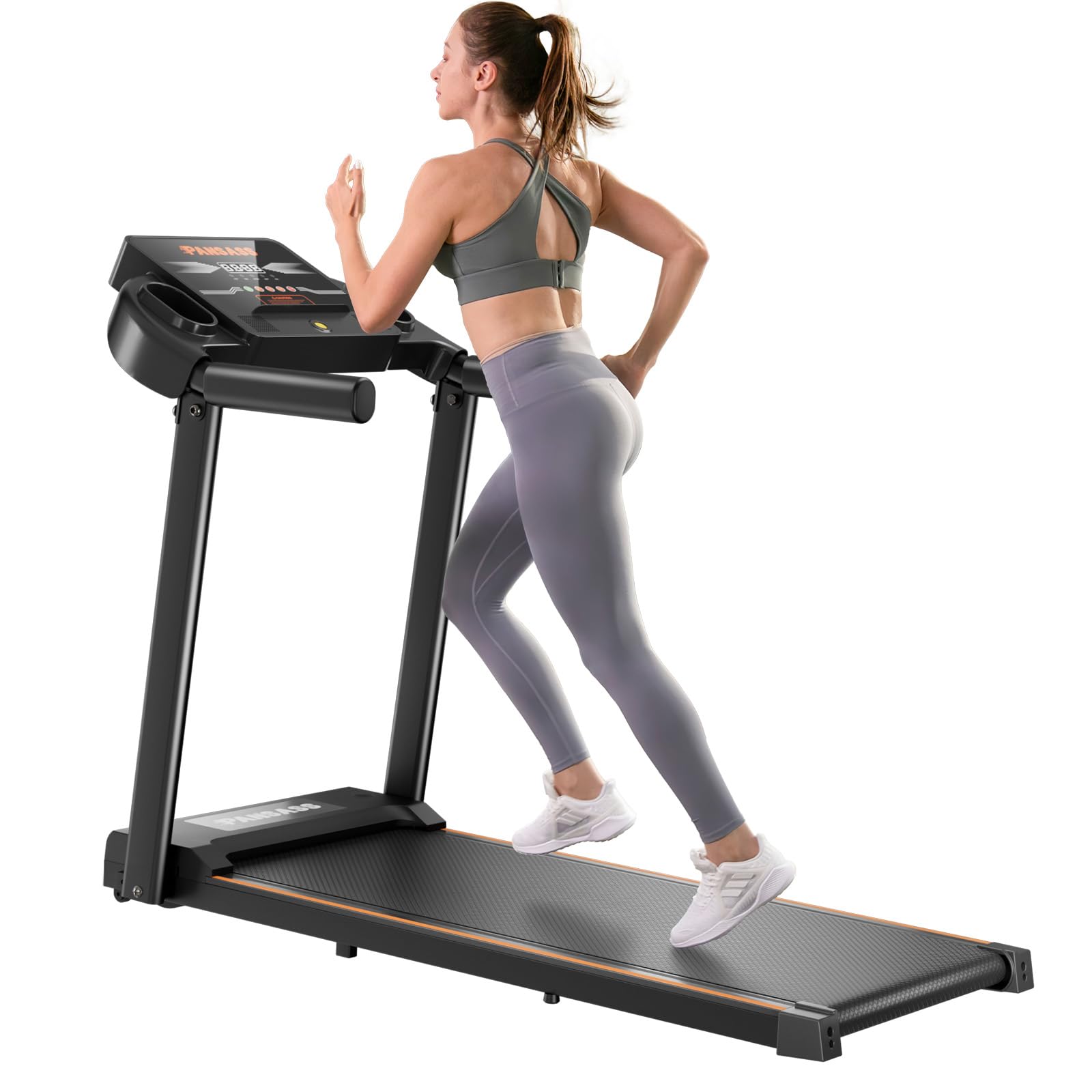 Portable Walking Treadmill for Home & Office - Compact Mini Treadmill with 12 HIIT Modes, 2.5HP Motor, LED Display - Perfect for Small Spaces, Under Desk Workouts & Home Gym Fitness Equipment