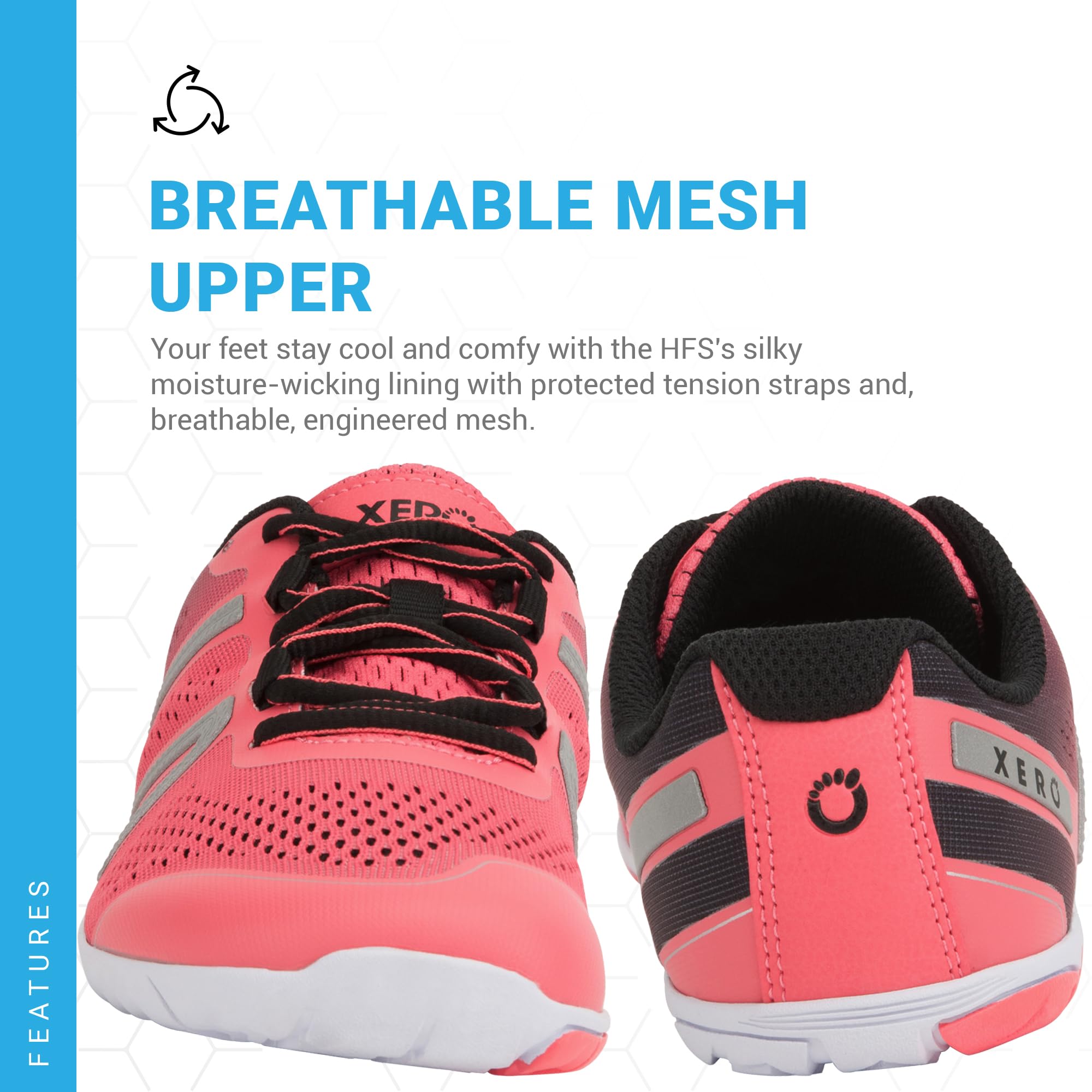 **Xero Shoes Barefoot Running Shoes for Women - Minimalist, Zero Drop, Wide Toe Box | HFS Women's Running Shoes | Lightweight & Flexible for Trail Running, Gym Workouts & Everyday Wear**