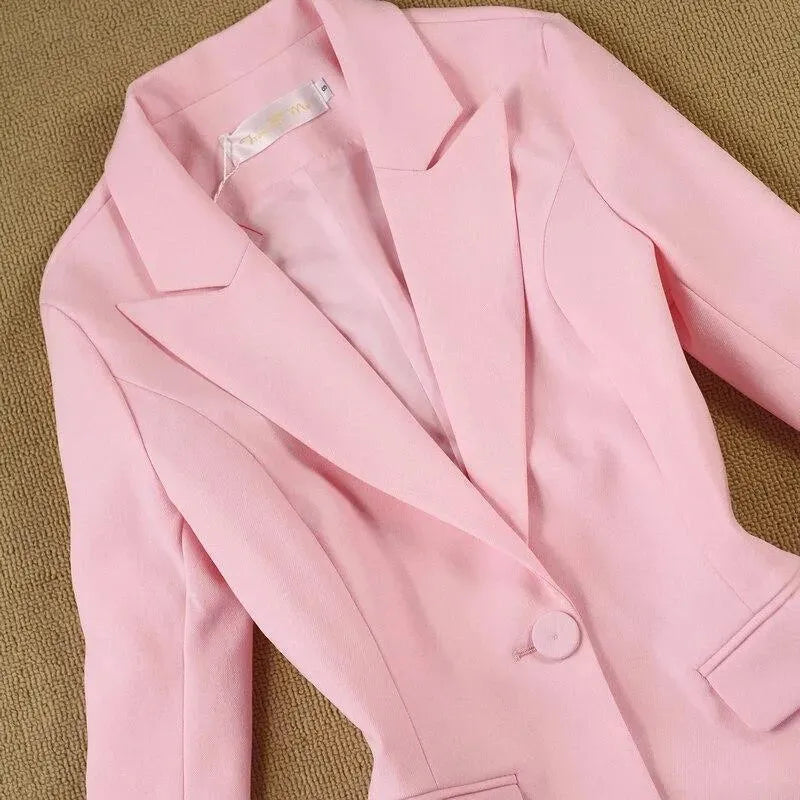 Trendy Pink Pantsuit for Women - Elegant Office Wear & Evening Outfits | Comfortable Stretch Fabric for Business Meetings & Special Occasions