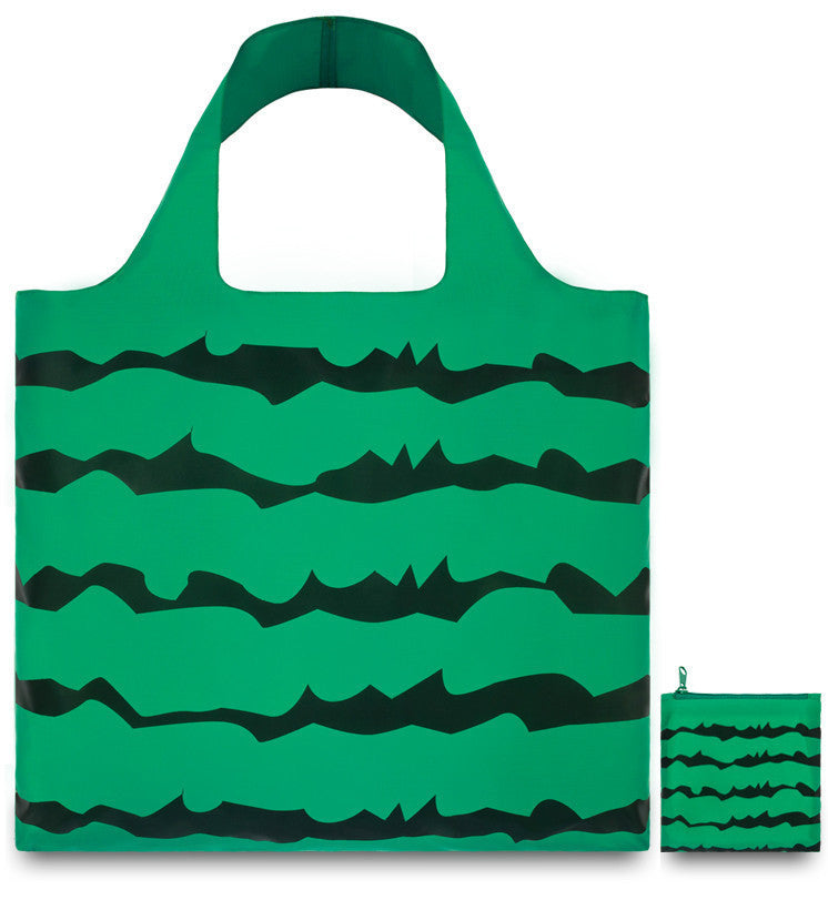 LOQI Tote Bag FRUTTI Collection - Reusable Shopping Bag with Vibrant Fruit Print - Perfect for Groceries, Beach, Travel & Everyday Use