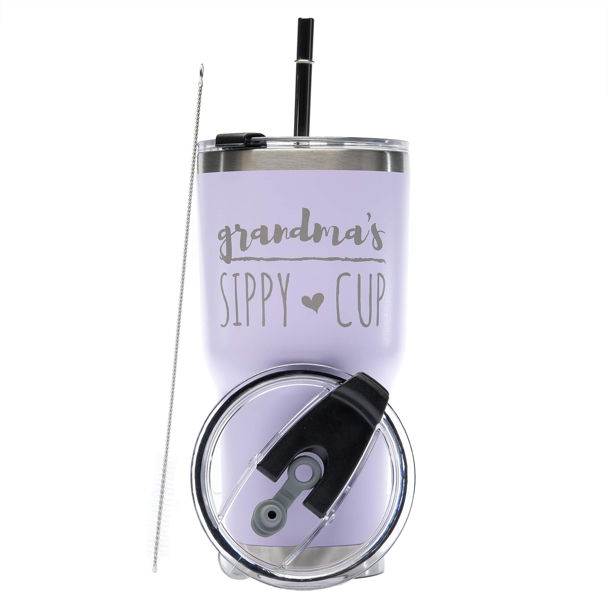 Grandma's 30oz Stainless Steel Tumbler - Vacuum Insulated for Hot/Cold Drinks