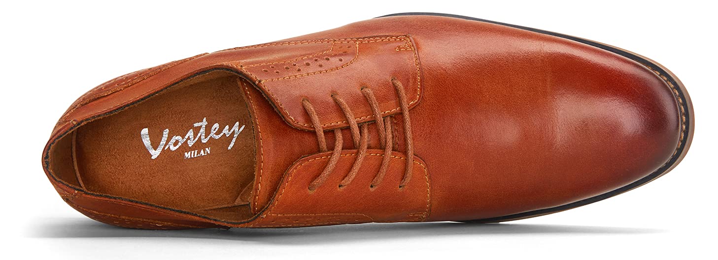 Vostey Men's Oxford Dress Shoes - Business Formal Derby Shoes for Men | Perfect for Office, Weddings & Special Occasions