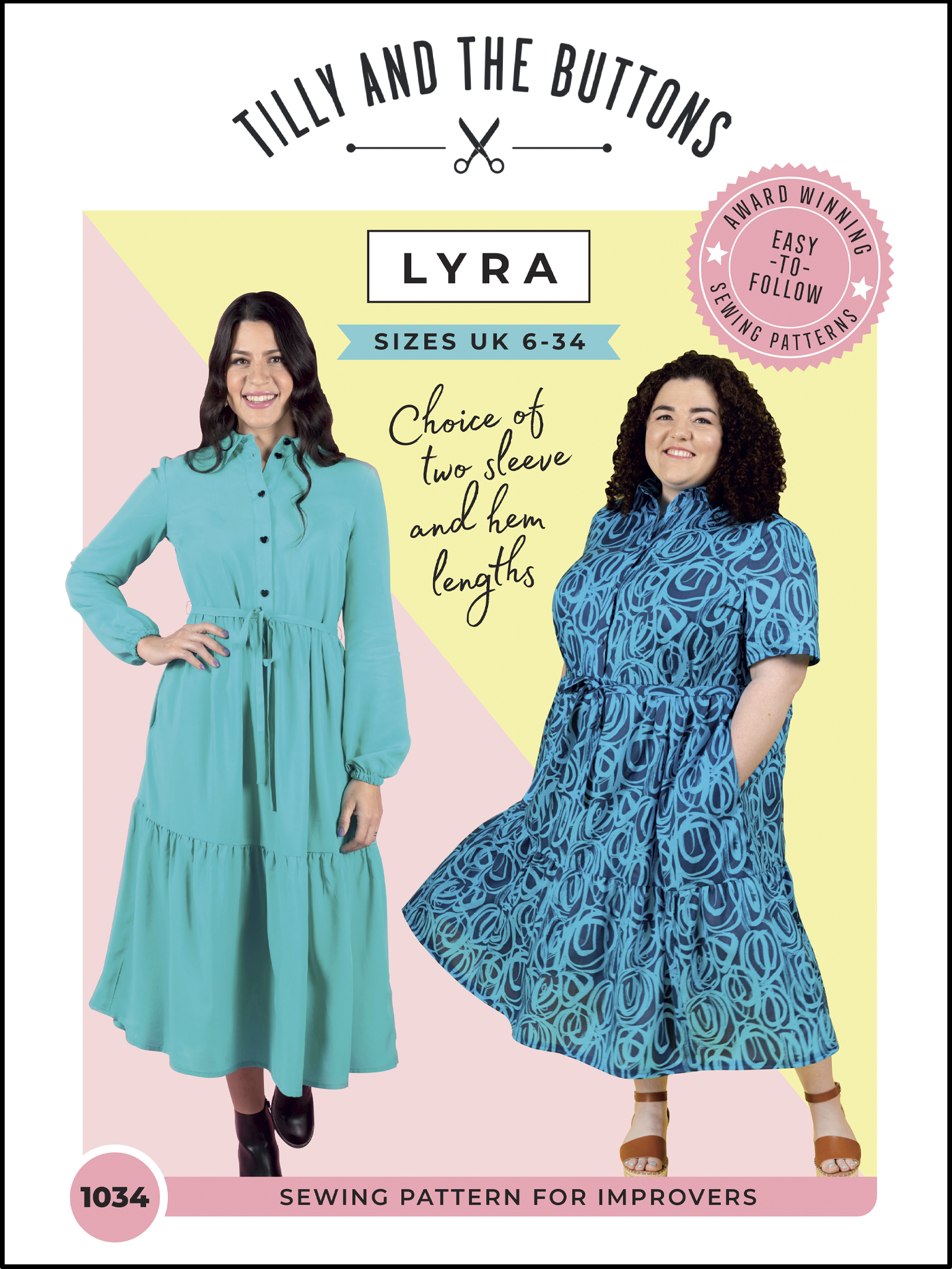 Tilly and the Buttons Lyra Dress - Stylish Women's Sewing Pattern for DIY Fashion | Perfect for Casual Wear, Parties & Special Occasions
