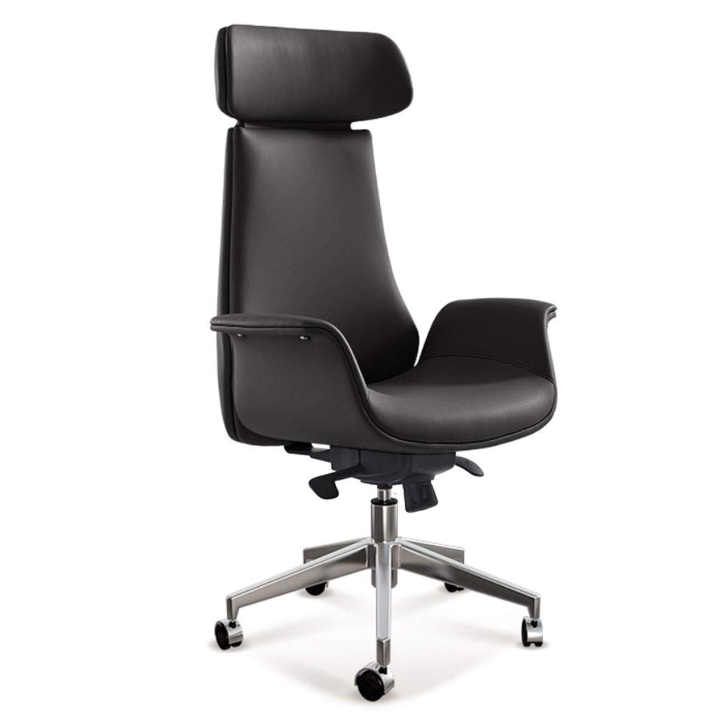 Ergonomic Executive Office Chair - High Back Faux Leather Computer Desk Chair with Lumbar Support, Swivel & Adjustable Height - Perfect for Home Office, Gaming & Workspaces