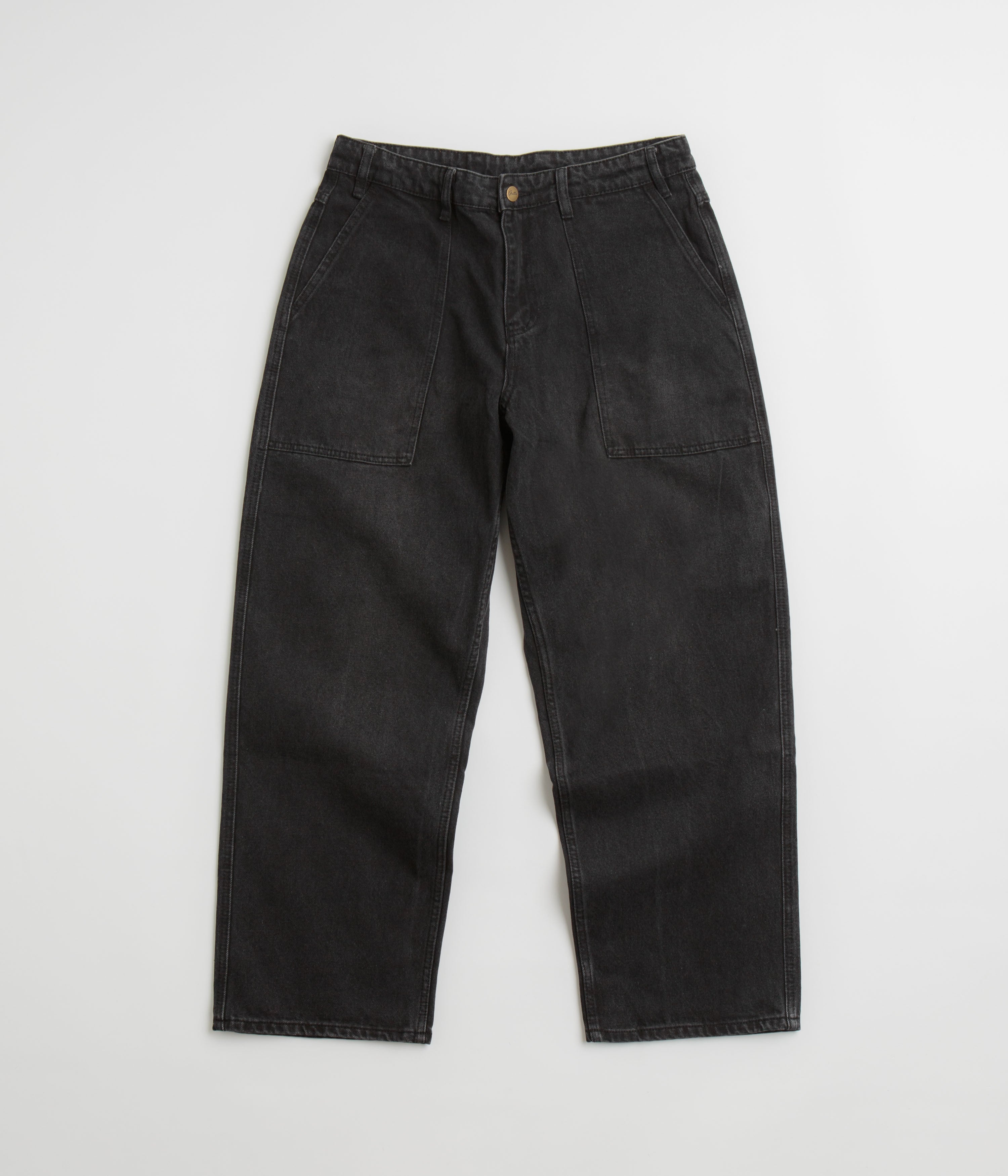 Butter Goods Patch Pocket Jeans for Men - Faded Black Denim Pants | Casual Streetwear & Everyday Wear