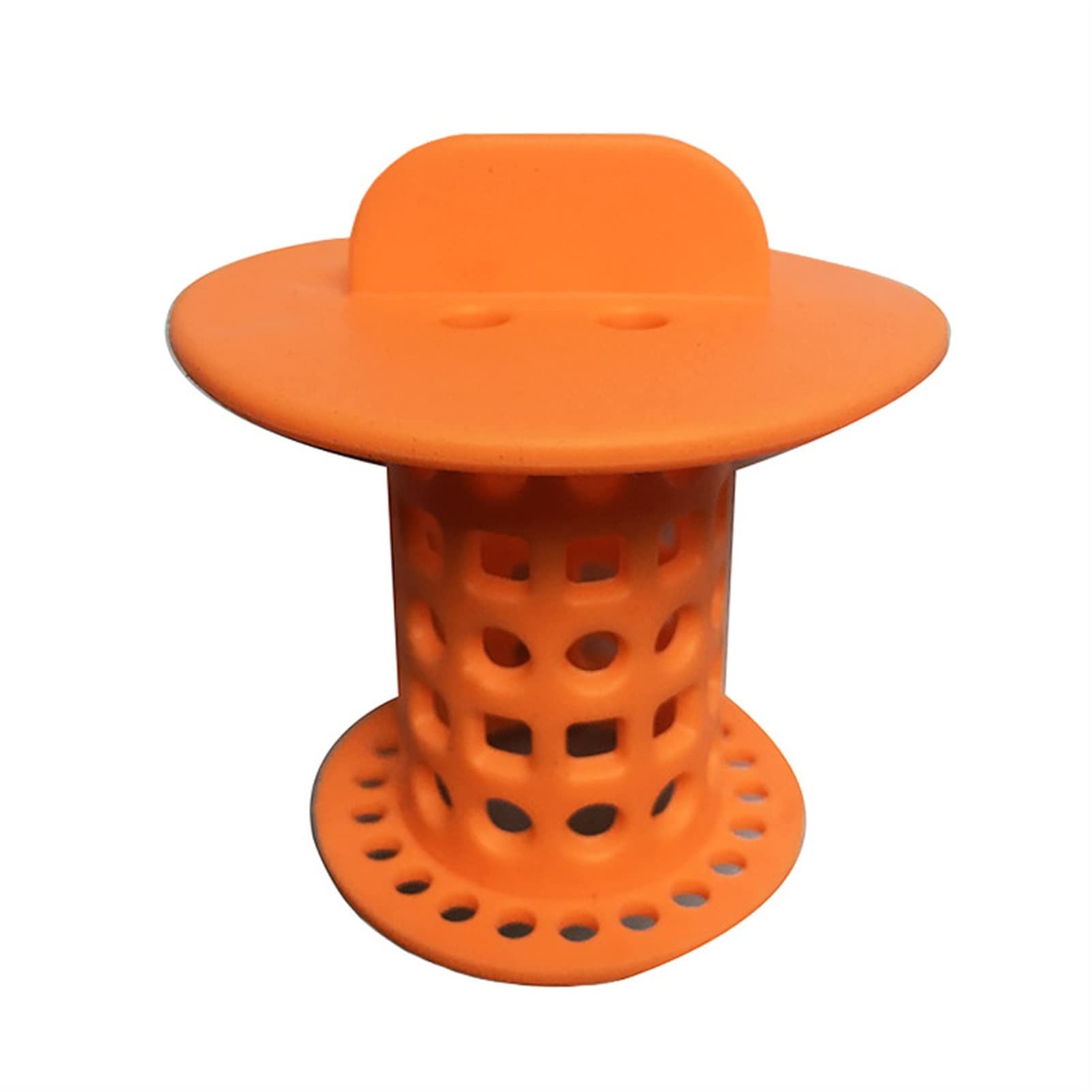 **DIGUCFH Anti-Clog Floor Drain Hair Catcher - Kitchen Sink Strainer, Shower Sewer Cover, Bath Stopper Plug - Bathroom Accessories (Orange) - Perfect for Showers, Sinks & Tubs**