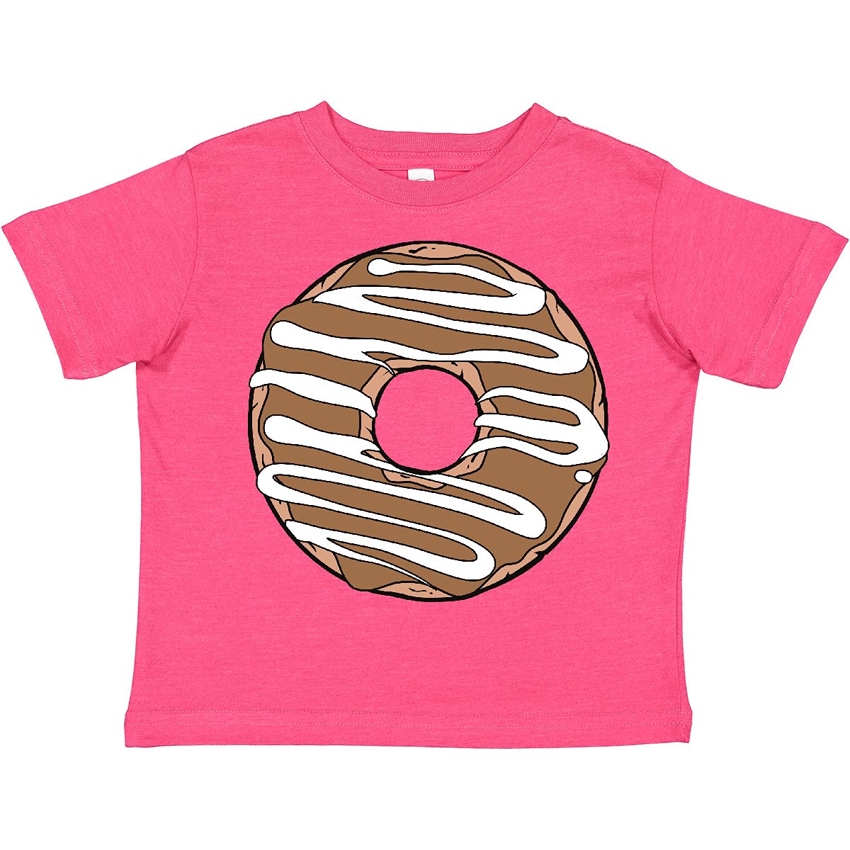 Inktastic Chocolate Donut Toddler T-Shirt - Cute Doughnut Graphic Tee for Kids with Glaze & Frosting Design - Perfect for Birthday Parties, Playdates & Sweet Treat Lovers