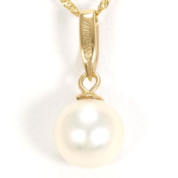 18K Yellow Gold Pearl Necklace for Women - Elegant Bridal Jewelry & Wedding Gift - Perfect for Anniversary, Birthday and Special Occasions
