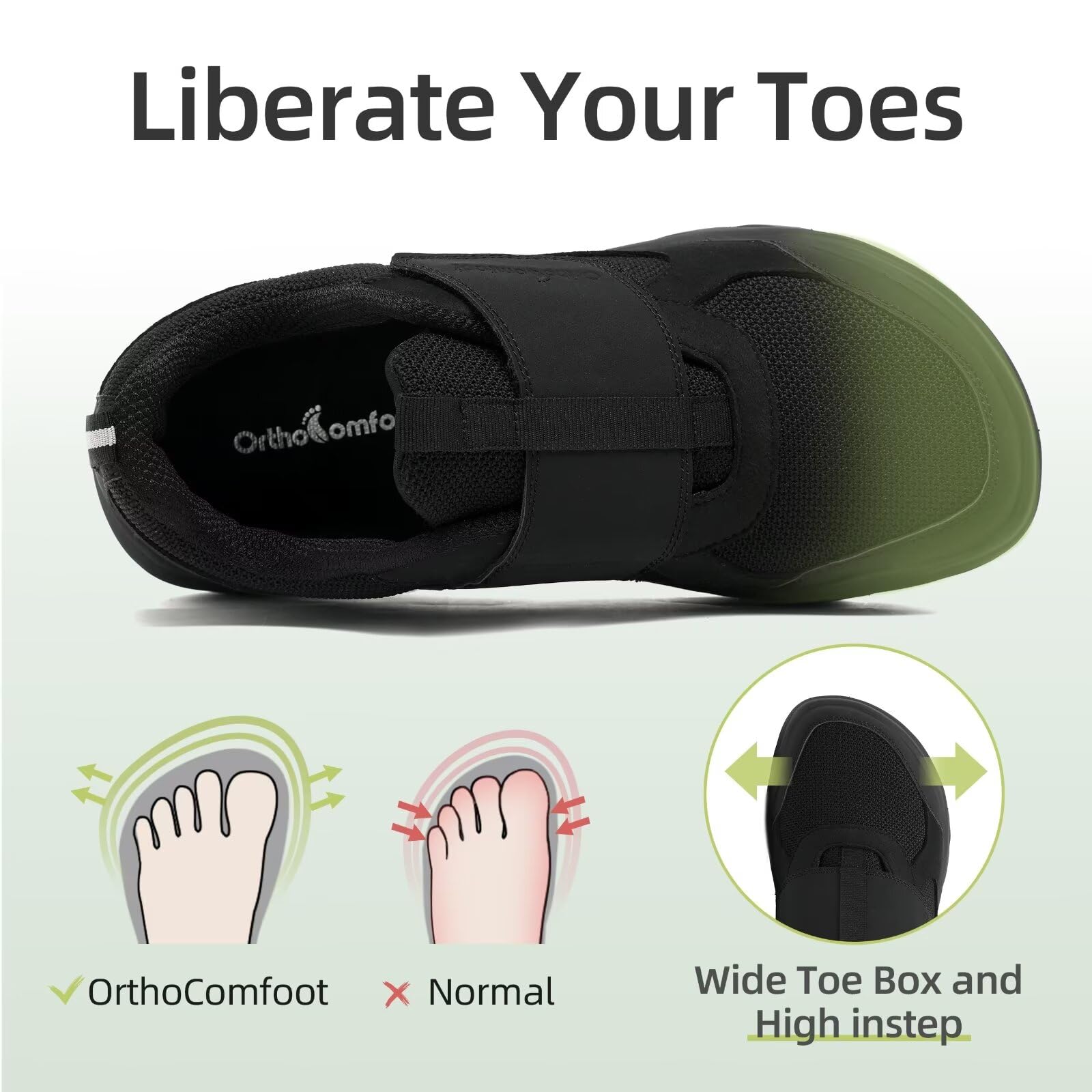 Orthopedic Diabetic Walking Shoes for Men - Wide Width Comfortable Slip-On Loafers with Arch Support & Adjustable Fit - Plantar Fasciitis, Hammer Toes & Foot Pain Relief - Ideal for Daily Walking, Work & Travel