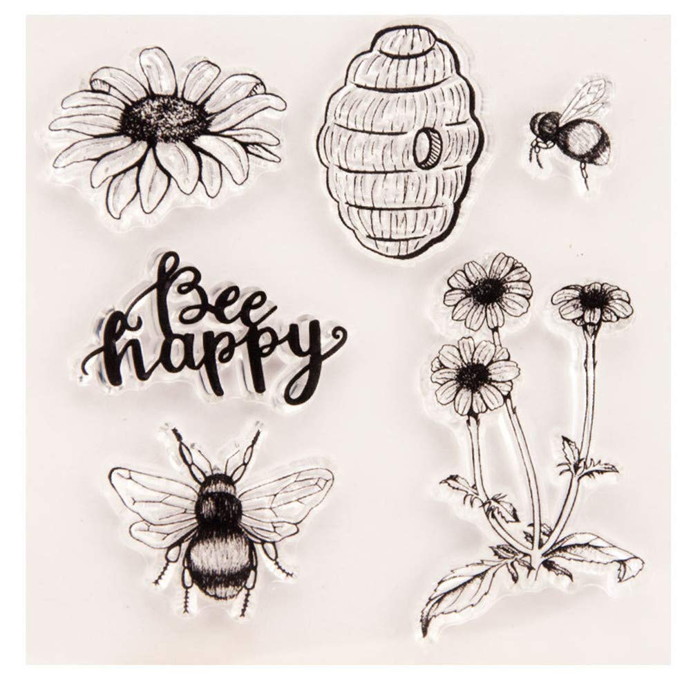Arrietty Daisy Clear Stamps for Card Making & Scrapbooking - DIY Craft Decor