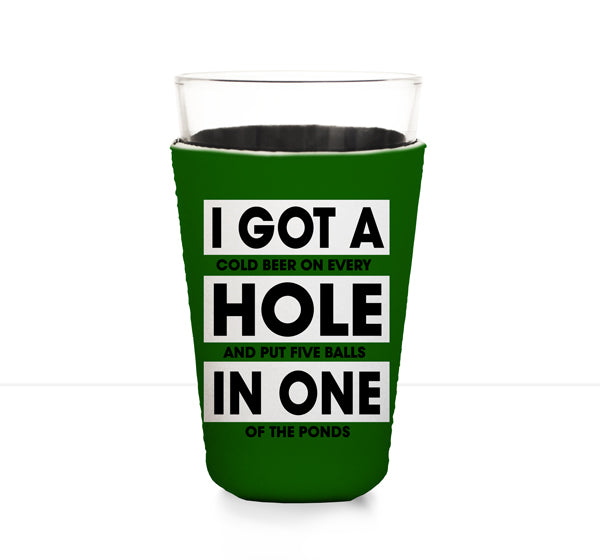 Personalized Custom Name Pint Glass Cooler - Insulated Beer Mug for Golf, Parties, and Outdoor Events