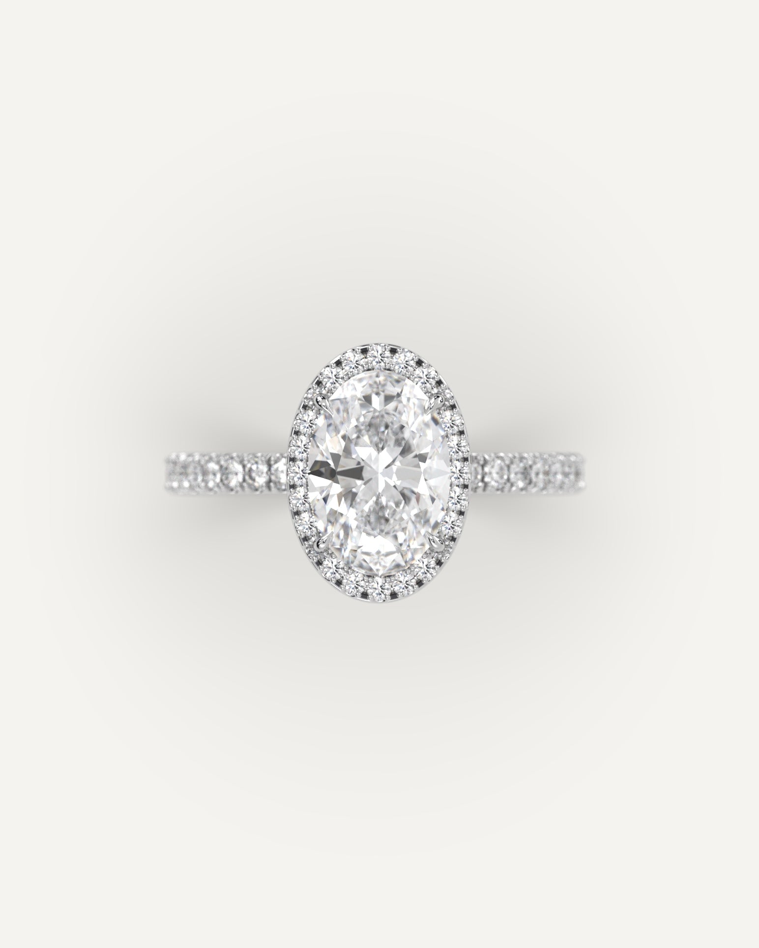 2 Carat Oval Cut Diamond Engagement Ring for Women - 14K White Gold Solitaire Wedding Band - Perfect for Proposals, Anniversaries & Special Occasions