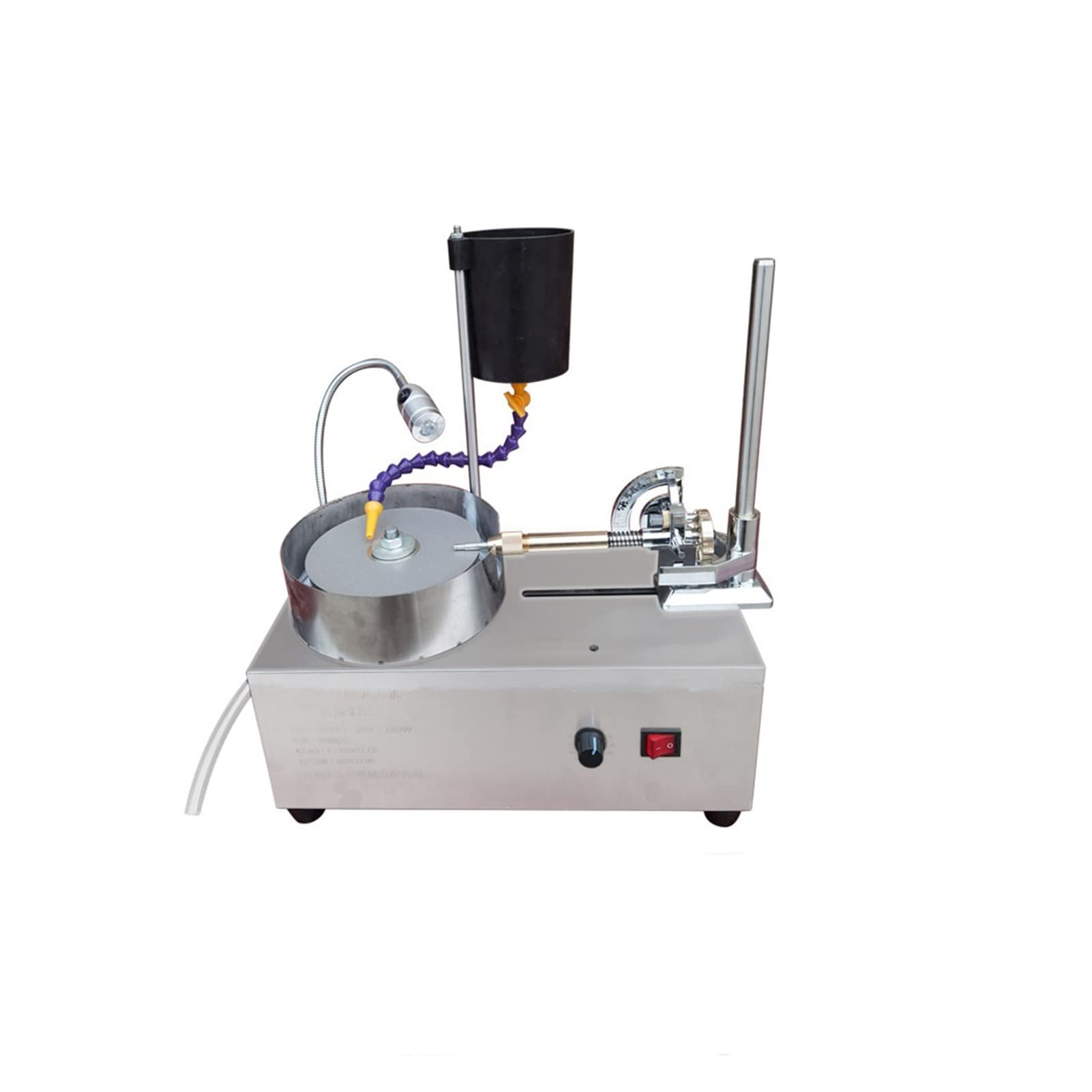 Professional Jewelry Polishing Machine - Digital Display Angle, Stepless Speed Gemstone Grinding & Polisher for Jade, Rocks & Metals | Perfect for Jewelry Making, Lapidary & DIY Craft Projects