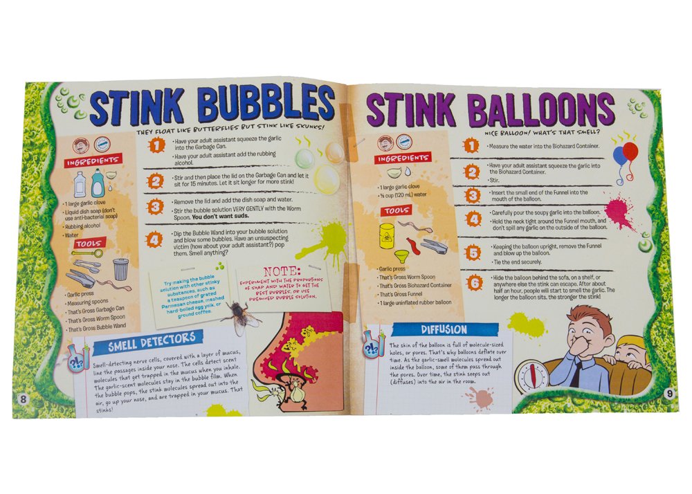 SmartLab Toys That's Gross Science Lab Kit for Kids - Fun & Educational STEM Experiments, Slime & Disgusting Science Activities - Perfect for Birthday Gifts & Classroom Science Projects