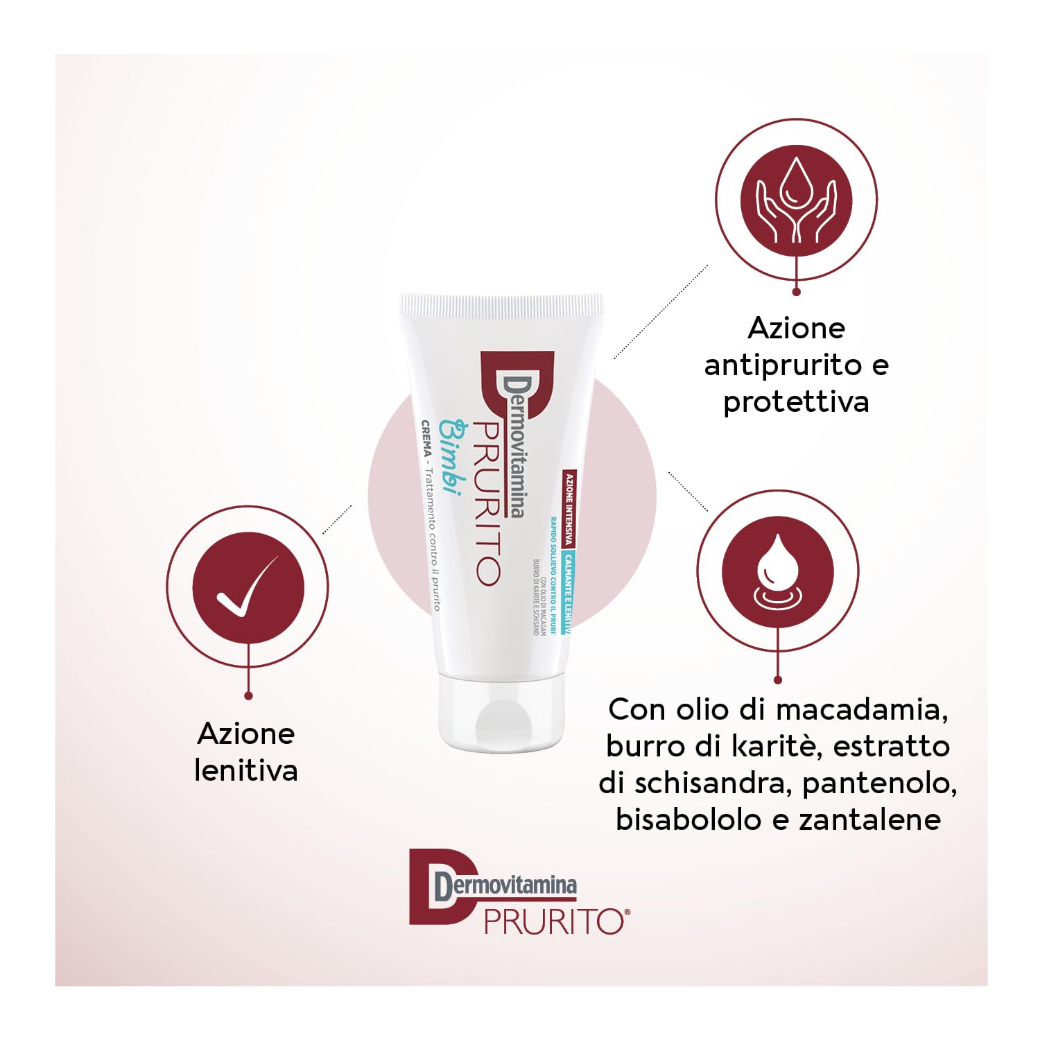 Dermovitamina Baby Itch Relief Cream 30ml - Soothing Anti-Itch Cream for Delicate Baby Skin with Macadamia Oil, Shea Butter & Panthenol - Gentle Formula for Newborns & Kids - Redness & Itch Relief - Perfect for Diaper Rash, Eczema & Sensitive Skin Care