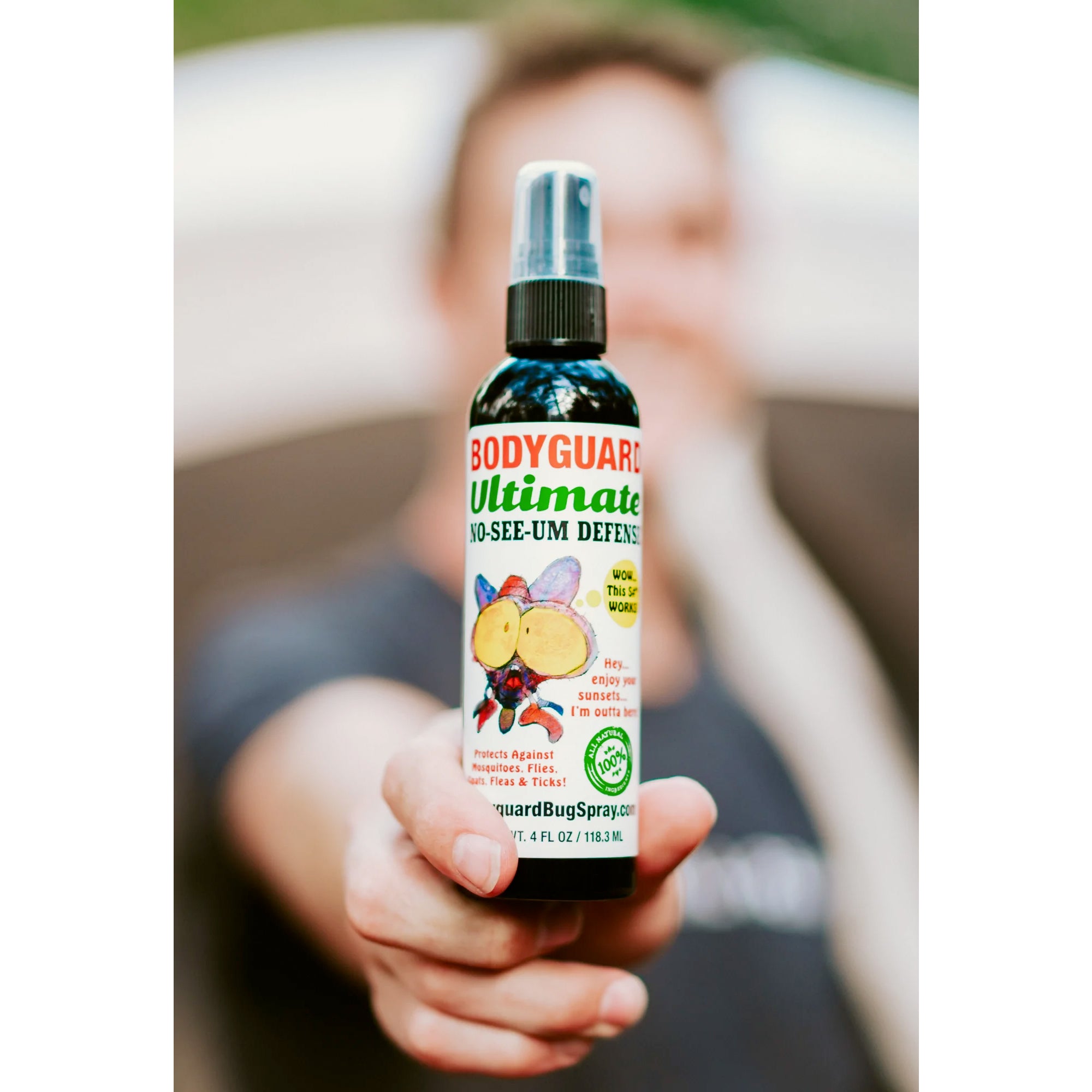 Bodyguard Bug Defense Spray - Natural Insect Repellent for Mosquitoes, Ticks & Fleas | Outdoor Camping, Hiking & Travel Protection